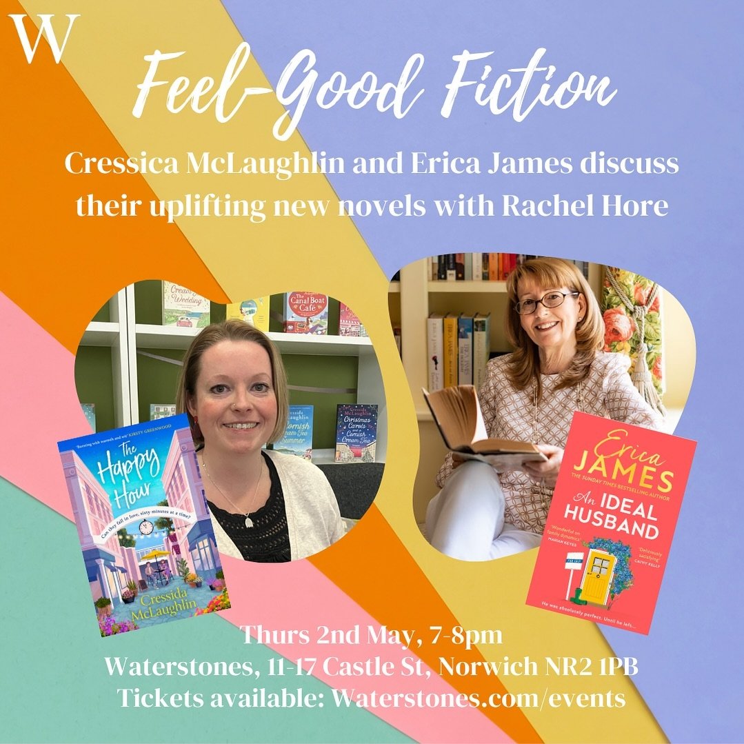 This event is happening next week and it&rsquo;s going to be so good! Come and see me, @the_ericajames and @rachel.hore at @norwichstones discuss all things books and romance. 

If you&rsquo;re Norwich based or close-by then it would be lovely to see