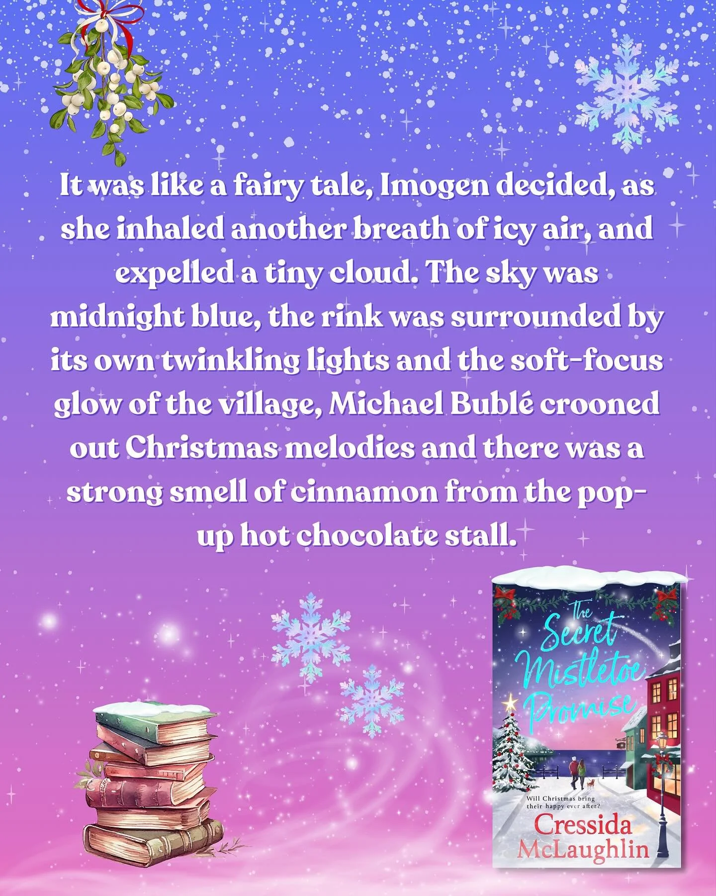 The clocks have gone back which means it&rsquo;s dark earlier - an excuse for open fires, even more fairy lights and hot chocolate with marshmallows 🔥✨☕️ - and it also means that The Secret Mistletoe Promise is out next week! Actually only NINE DAYS