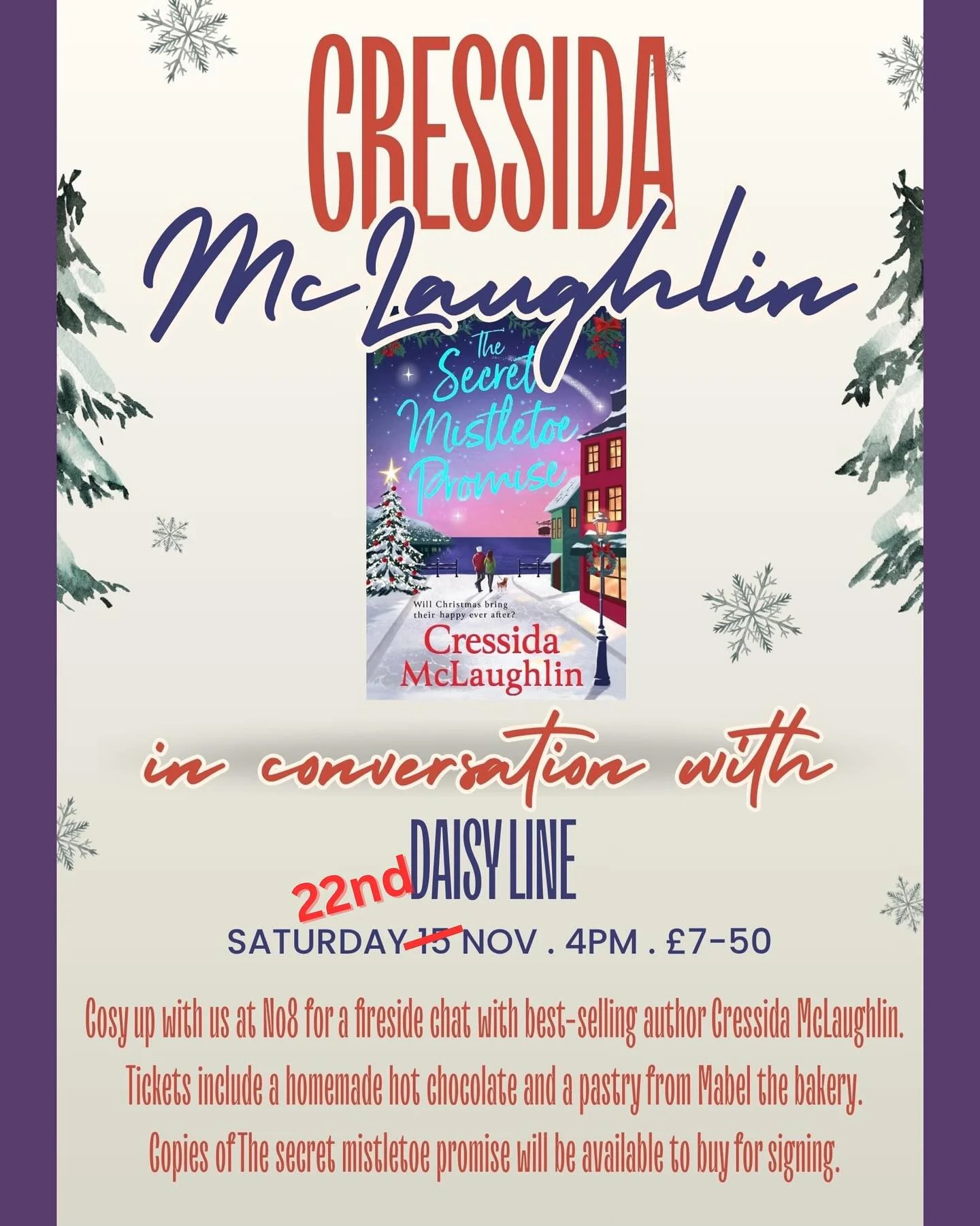 Hello everyone. Very sadly, due to unforeseen circumstances, we&rsquo;re having to postpone tomorrow afternoon&rsquo;s event at @no8theoldbookshop in Downham Market by a week. But it is still happening on Saturday the 22nd November at 4pm, so come al