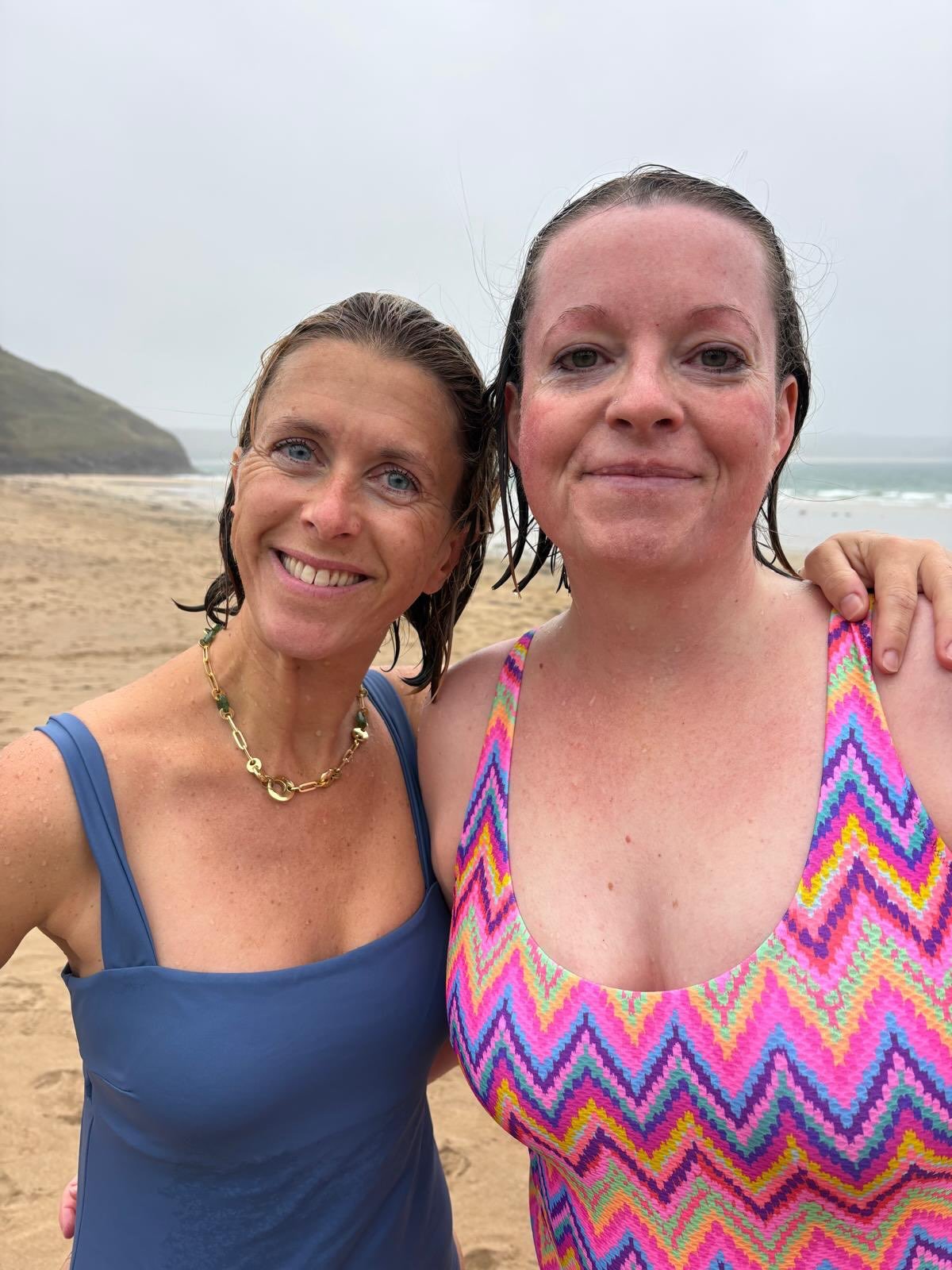 Every time I go to Cornwall, @agentalicelutyens asks if I&rsquo;ve gone for a swim in the sea. Before, I have always found an excuse because I don&rsquo;t like big waves and what if there&rsquo;s a rogue shark that&rsquo;s swum into the shallows with