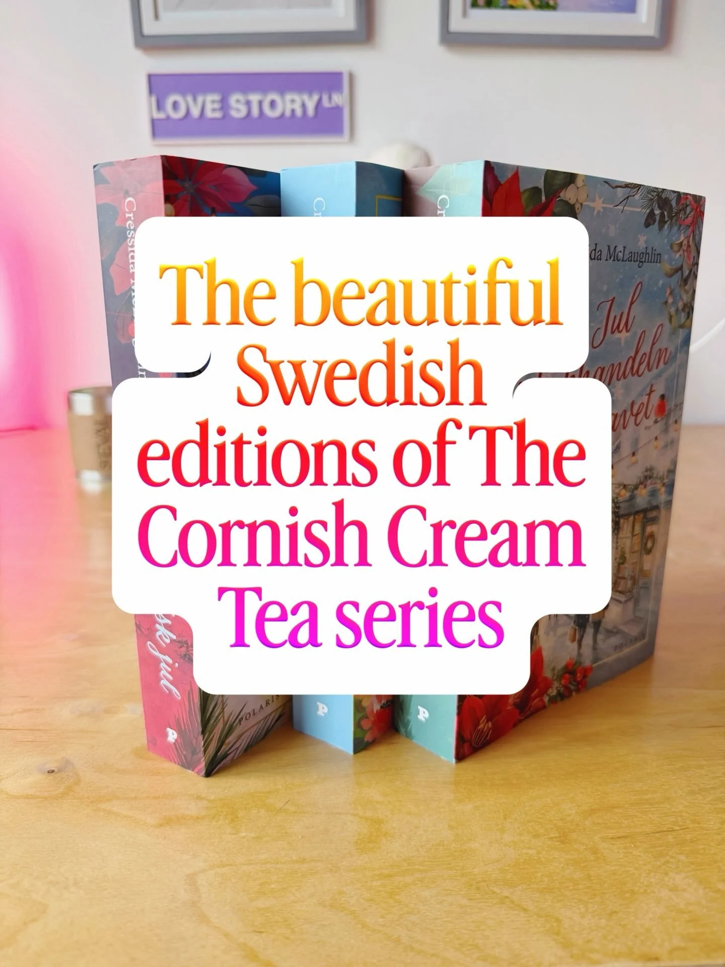It&rsquo;s so lovely to have three of the Cornish Cream Tea series published in Swedish by @bokforlagetpolaris. They&rsquo;re so gorgeous, and they&rsquo;re making me feel a little nostalgic for my Cornish series characters. 

#romancebooksofinstagra