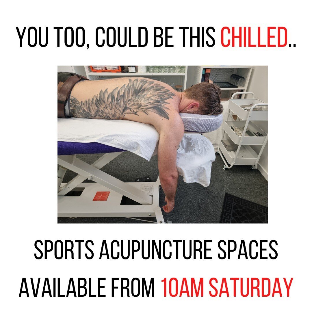 This Saturday, 26th Feb, I have spaces available from 10am for Sports Acupuncture. 

Jump online to book www.redonyx.com.au or message me on 0479089277

For those Crossfitters amongst us, the Open starts this weekend! Make sure you prioritise your re