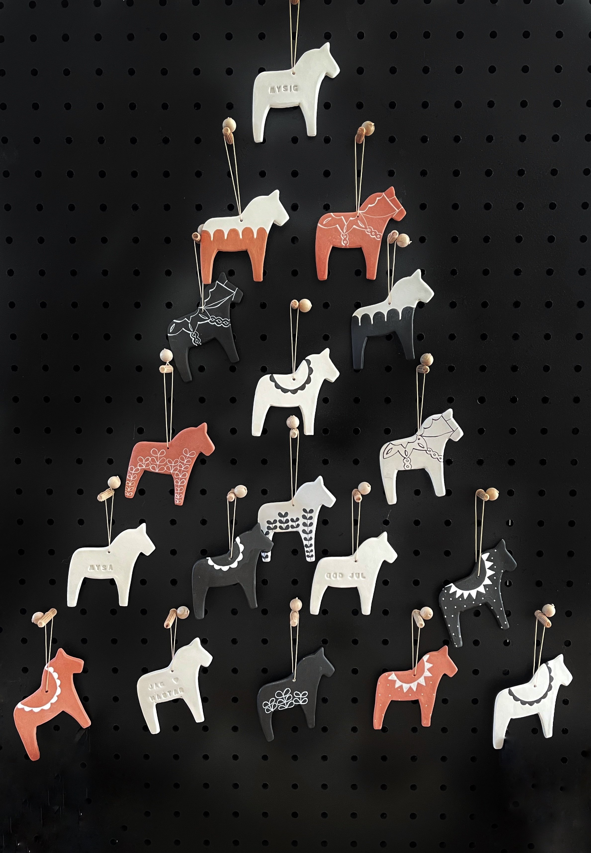 Dala horses - 3 pack