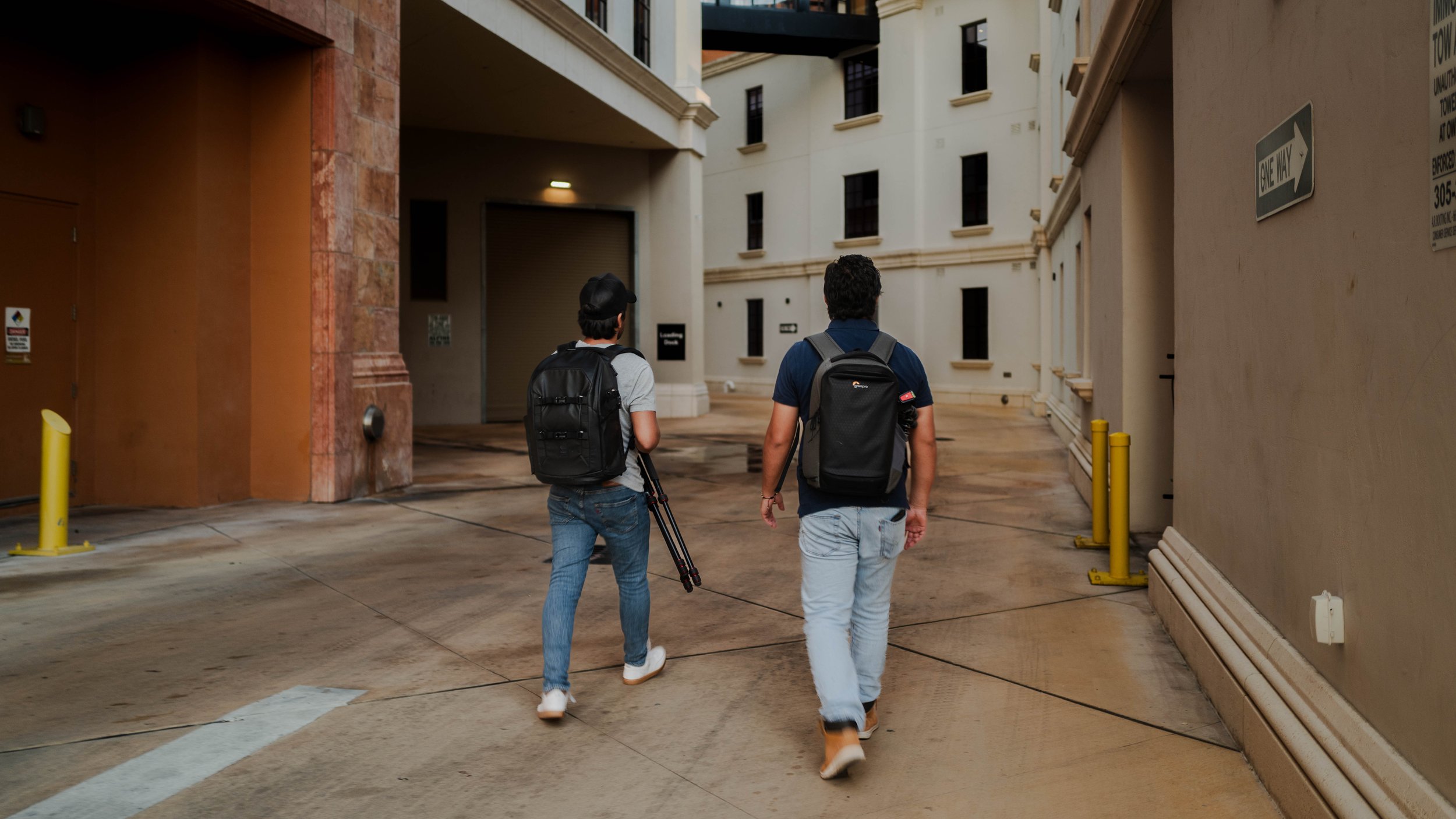 Brian Abraham Films team walking through luxury property