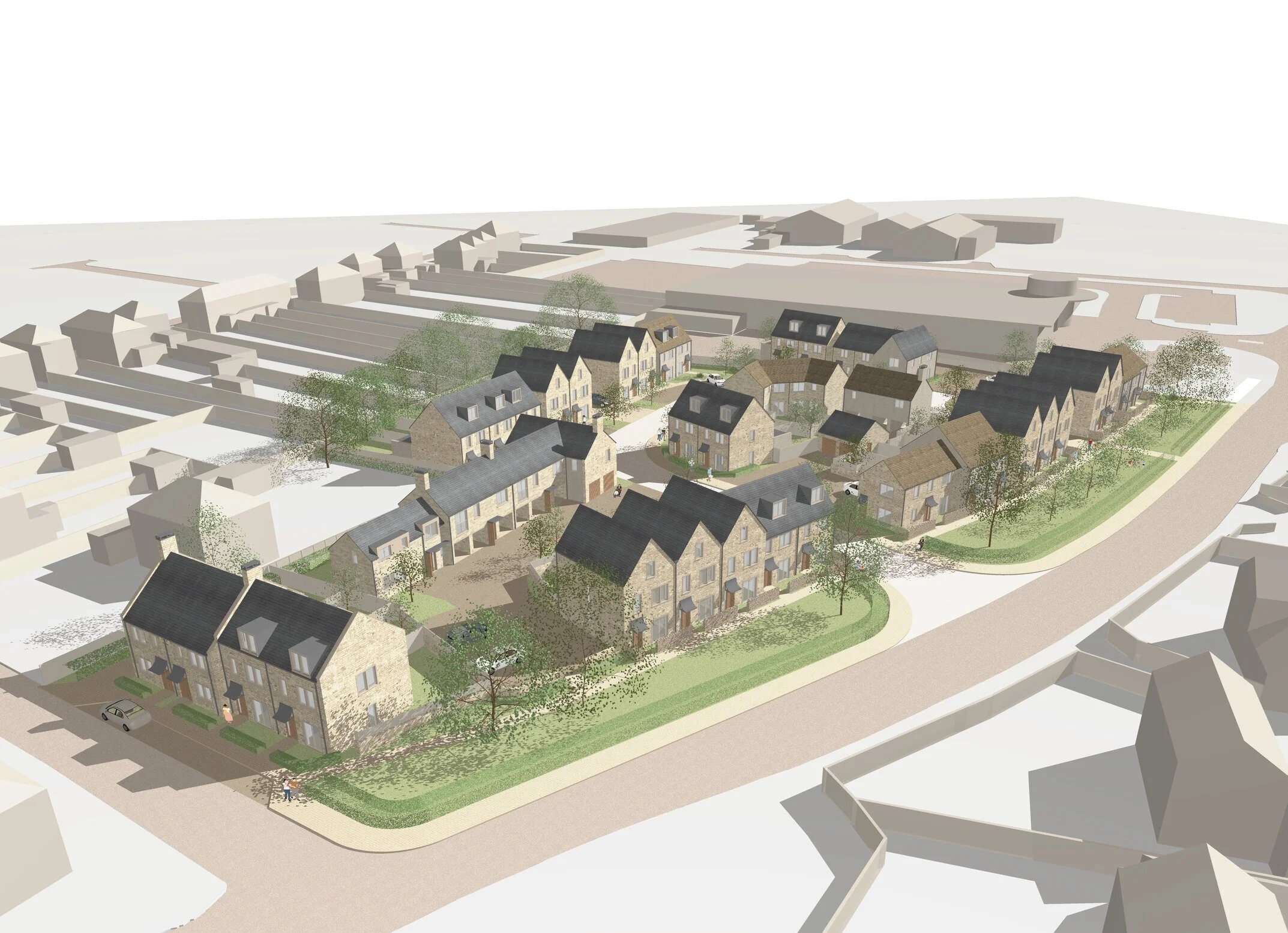 TETBURY / sensitively considered new homes for the desirable Cotswold town — Keep Architecture