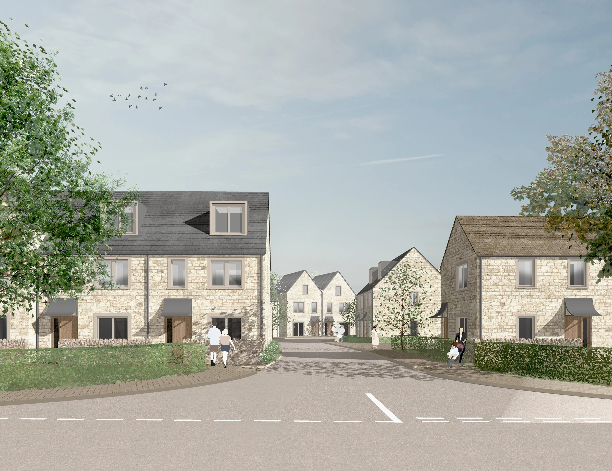TETBURY / sensitively considered new homes for the desirable Cotswold