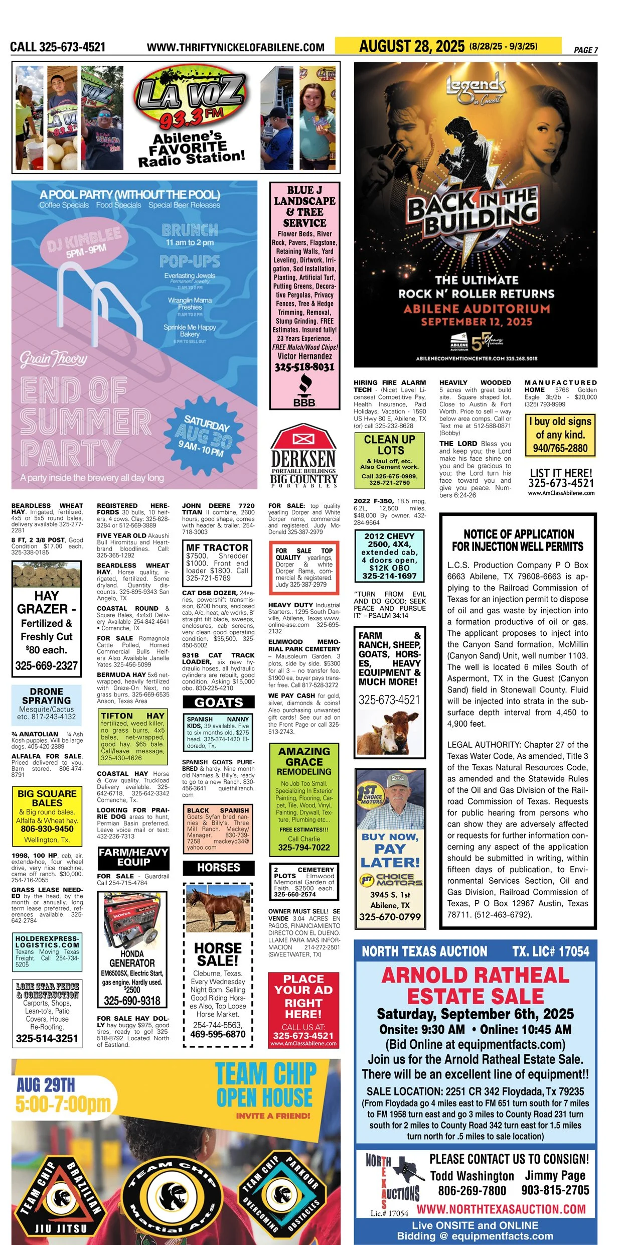 Public Legal Notices in Abilene Texas Taylor County