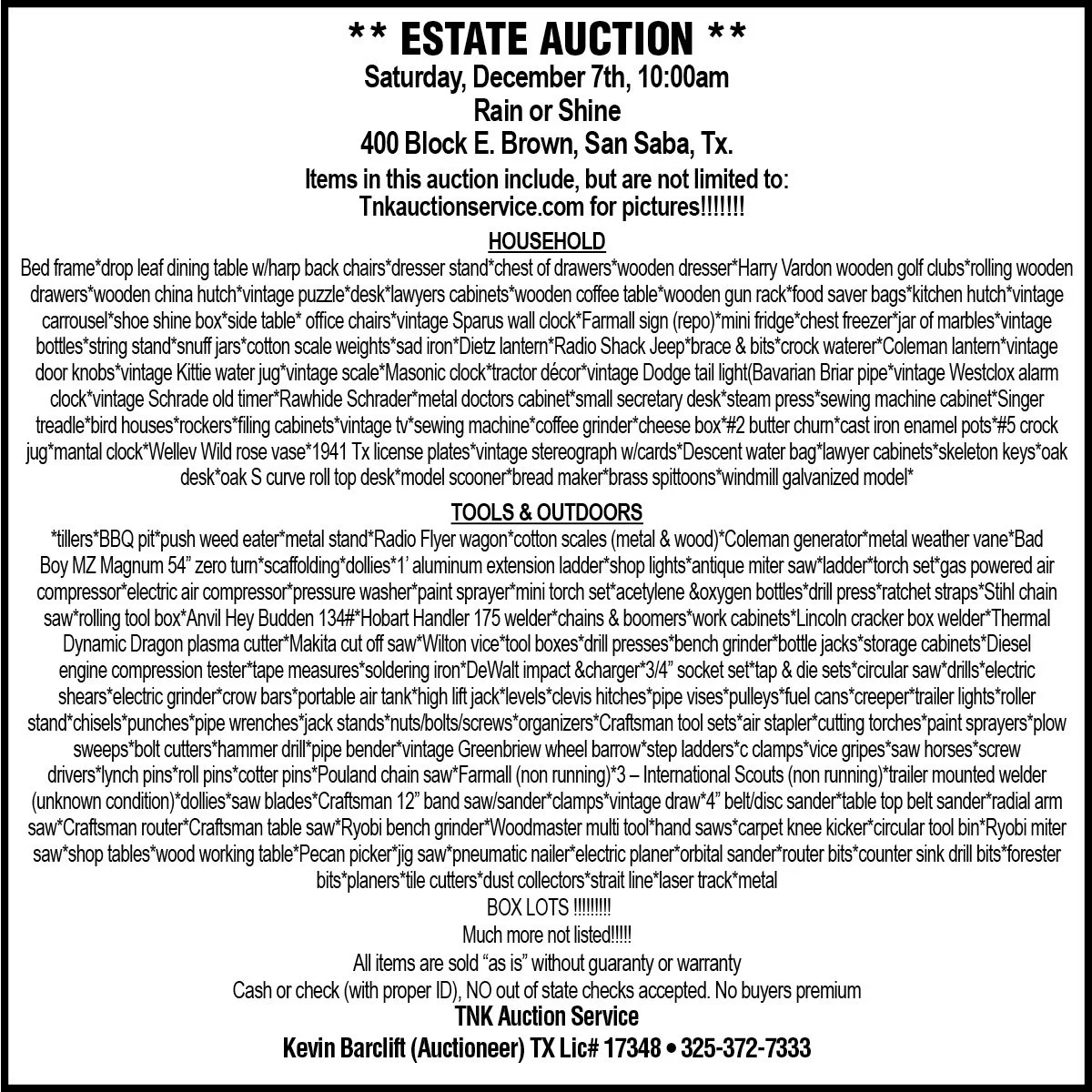 Abilene TX Garage And Estate Sales THIS WEEK ONLY Thrifty Nickel of