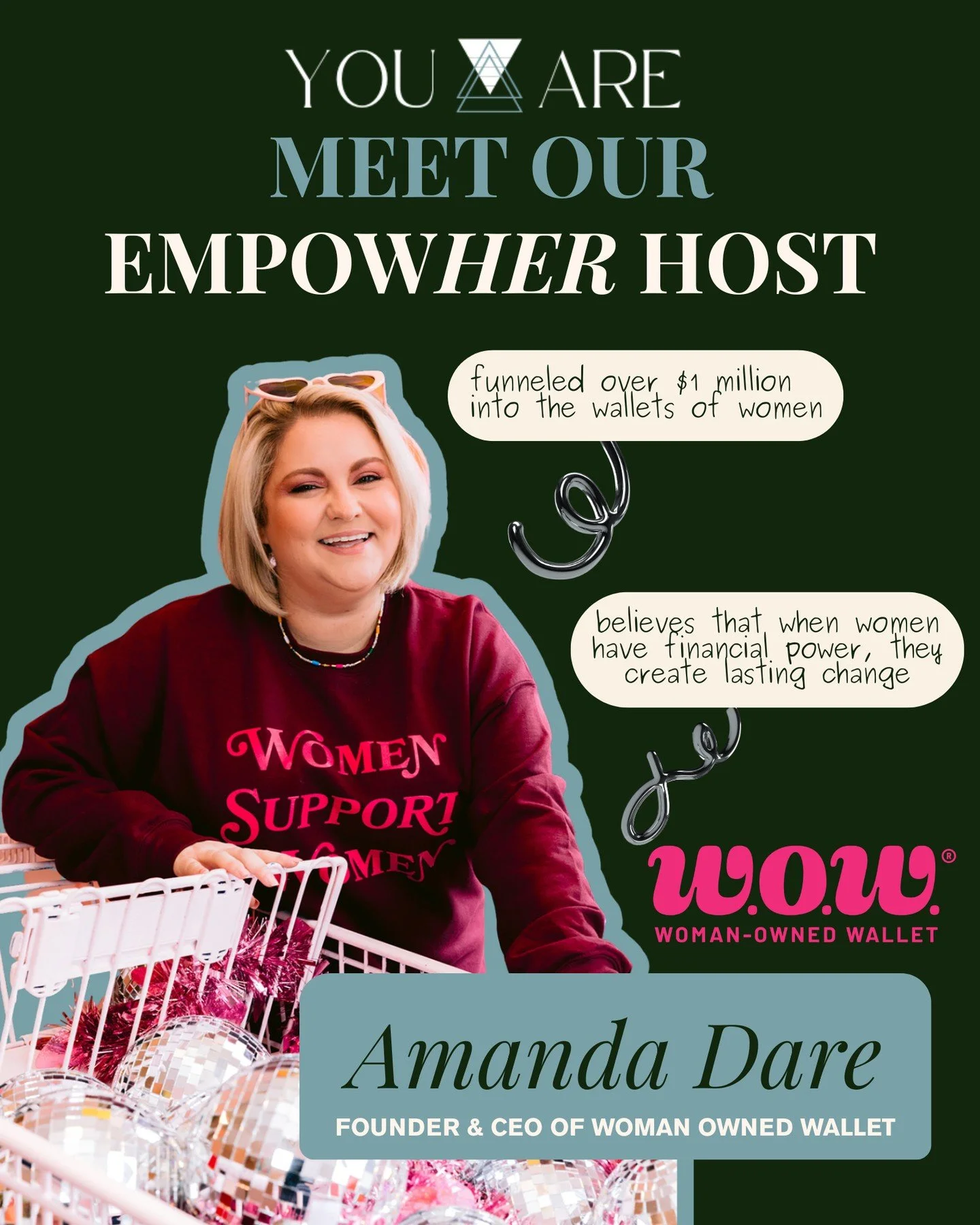 Big news, friends! 🎉 We are so excited to share that Amanda Dare, Founder and CEO of @womanownedwallet, will be hosting this year&rsquo;s EmpowHER Brunch Gala on November 16th in Lexington, Kentucky!⁠
⁠
If you haven&rsquo;t heard of Woman-Owned Wall