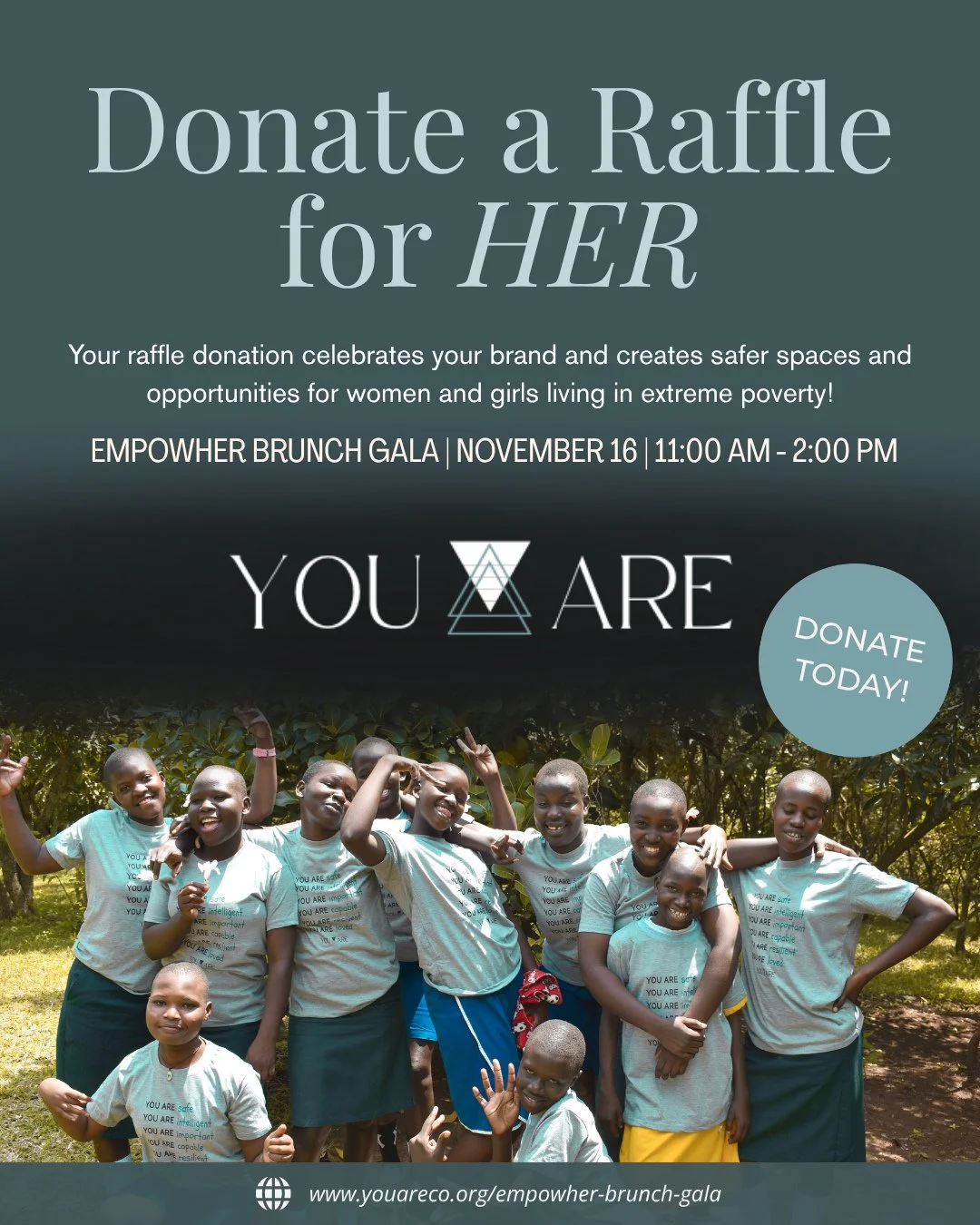 Calling all local businesses and business owners! ✨⁠
⁠
Want to showcase your brand and make a lasting impact for women and girls? Donate a raffle prize to the EmpowHER Brunch Gala!⁠
⁠
📅 Date: November 16⁠
📍 Location: Harper Hall⁠
⏰ Time: 11:00 AM &