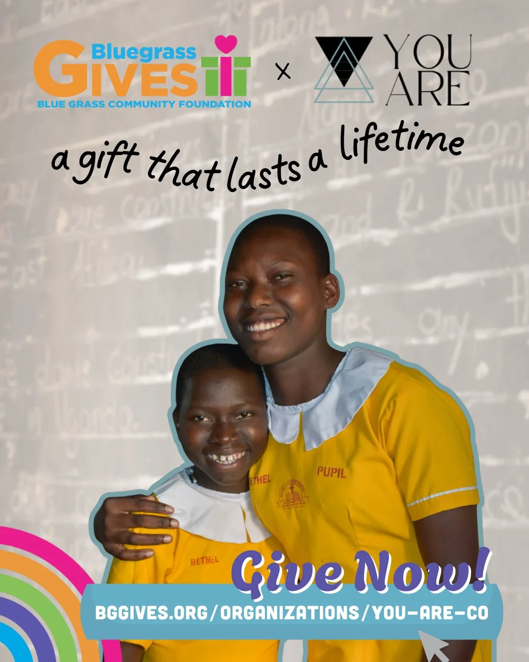 Bluegrass Gives Day is TOMORROW! 🌟⁠
⁠
Tomorrow, our community comes together to give a gift that truly lasts... the gift of safety, education, and hope for women and girls. 🩵⁠
⁠
And here&rsquo;s the best part&hellip; your gift can be matched!⁠
Seve