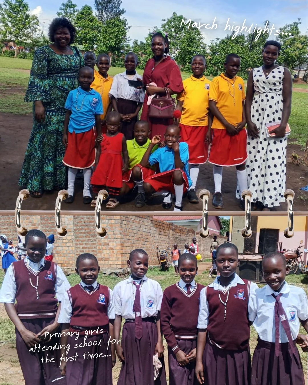 In March, our team had the joy of visiting all 35 of our women and girls, and the smiles said it all. 🥰 Not only did they share sweet treats together, but they were celebrating something even sweeter: great scores on their first term report cards! ?