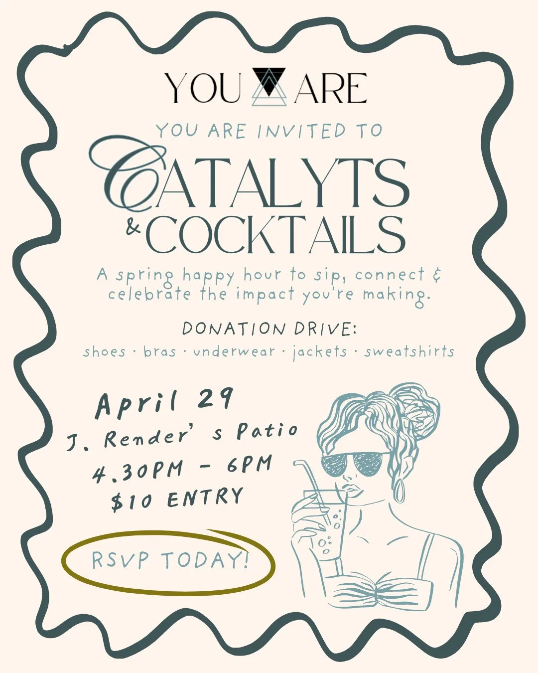 You're invited to change a girl's life over cocktails.⁠
⁠
Join us and some fellow change makers who are helping girls rise through safe housing, education and belonging at Catalysts &amp; Cocktails, hosted by our friends at @jrenderslex.⁠
⁠
We&rsquo;