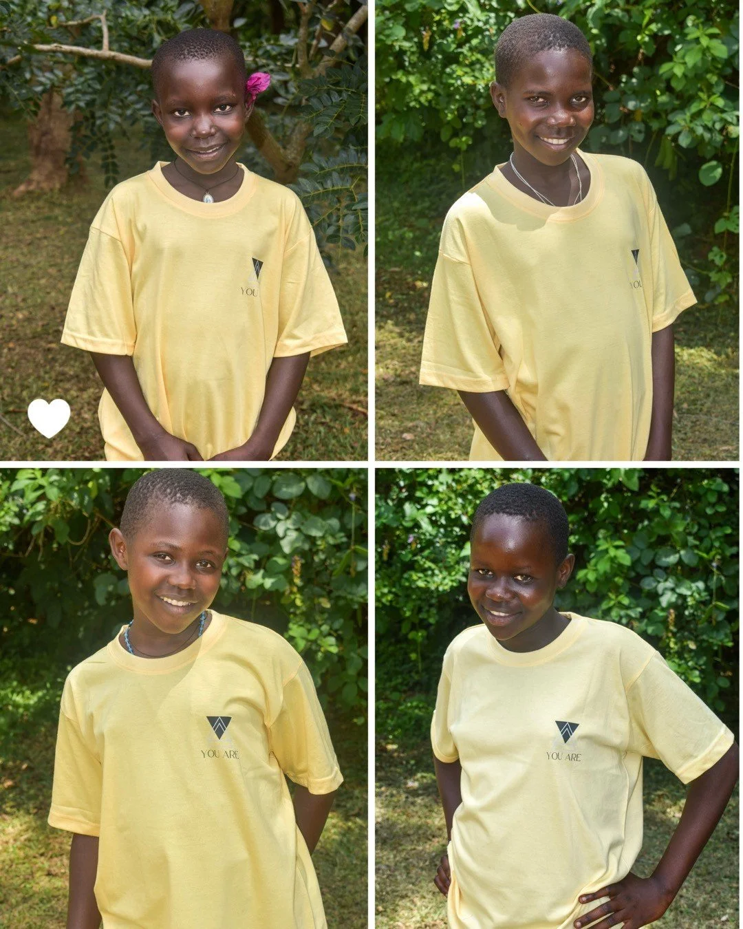We took school photos last week...all 35 girls, lined up and beaming. For some of them, it's become a tradition. For 10 of them, it was the very first time.⁠
⁠
A first school photo is a small thing that is actually everything. It says: you belong her