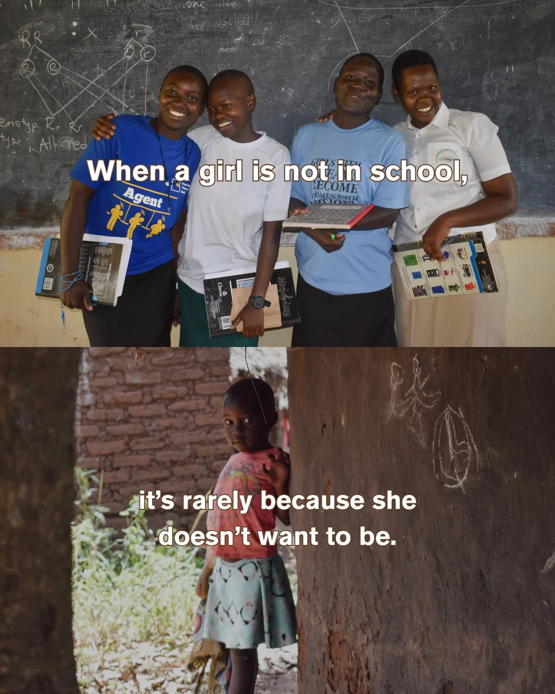 For most of us, back-to-school was never a question. It just happened.⁠
⁠
For hundreds of thousands of girls in Uganda, it isn't a given...it's something they're still waiting for.⁠
⁠
We believe that's worth changing. And this fall, we're building a 
