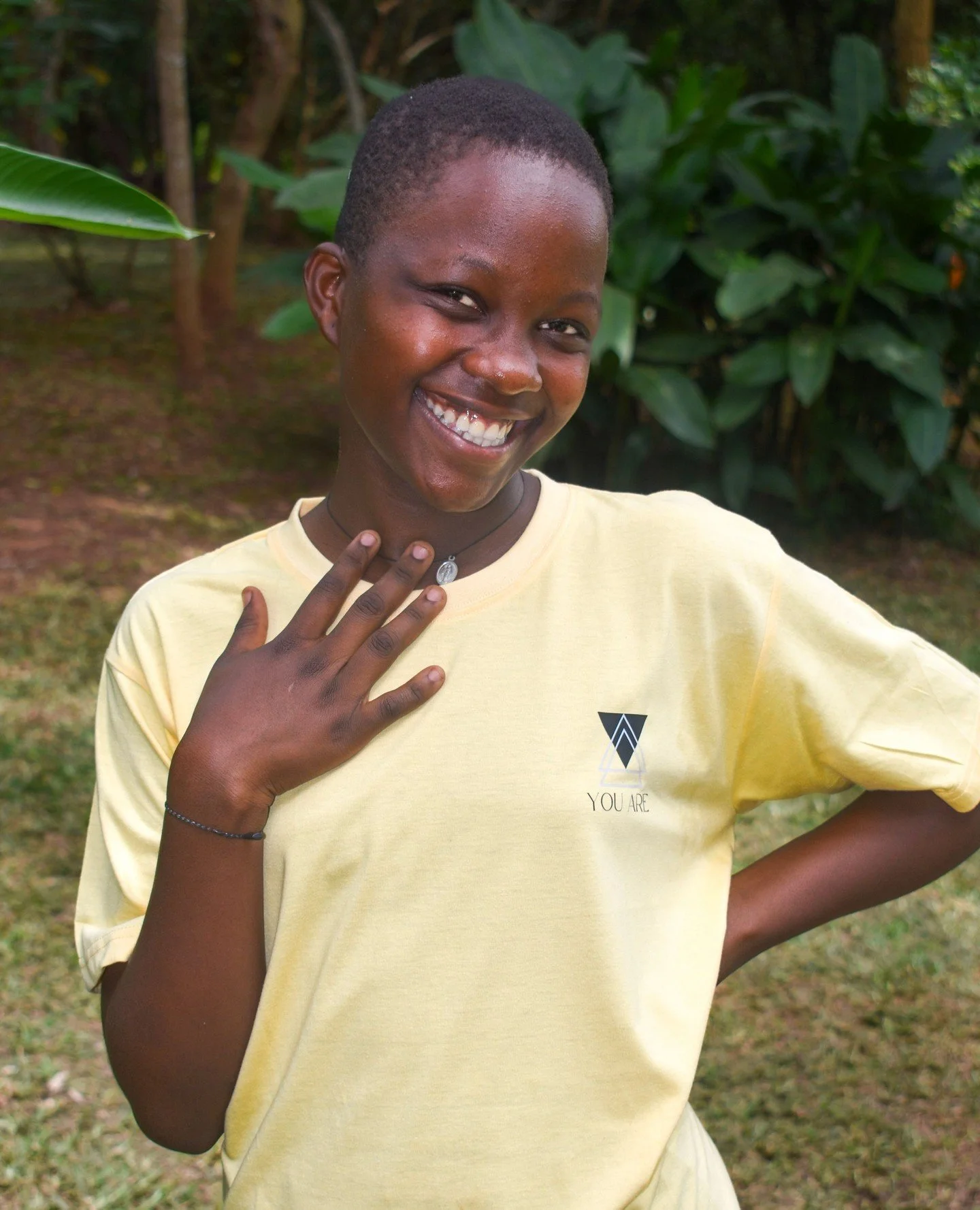 This is who your donation reaches. 🤍 Every dollar given to YOU ARE goes directly to girls like her...safe housing, education, healthcare, and a community that says you are worthy, you are loved, you are enough.⁠
⁠
No fluff. No overhead games. Just i