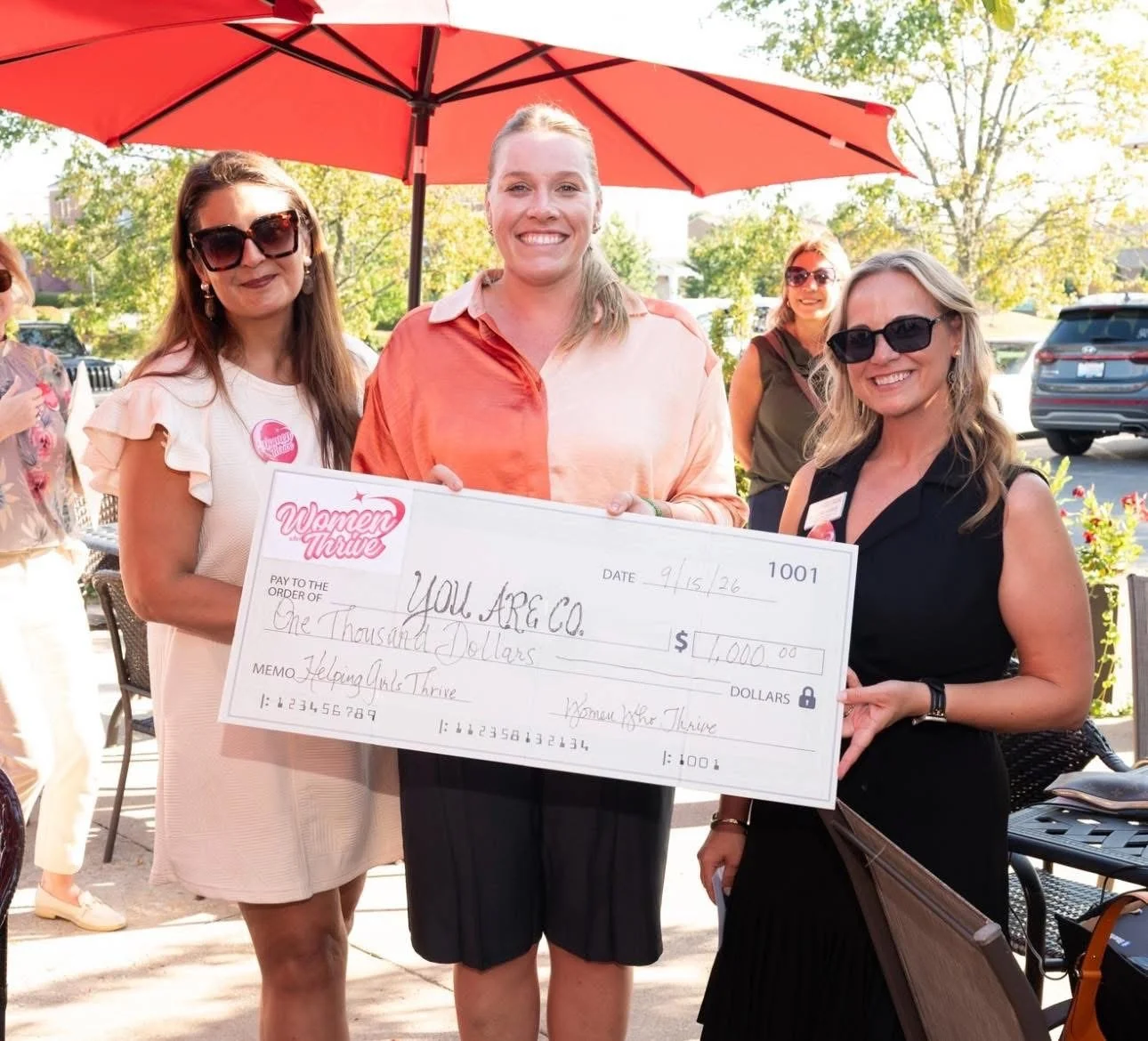 Last week, @lexwomenwhothrive, a local networking group bringing together women of all ages and backgrounds, chose @youare.co as the beneficiary of their event. Sponsorships and ticket sales came together to fund this $1,000 gift, going straight towa