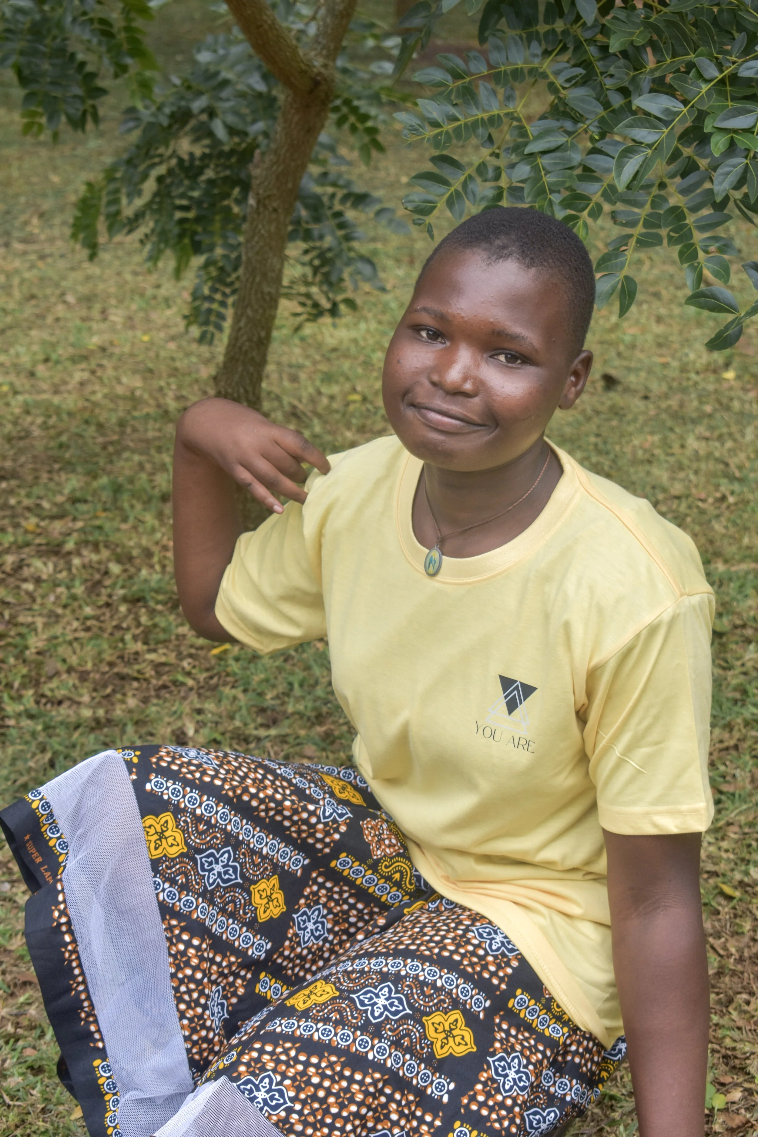 “My name is Sarah. I am 18 years old and in P5 class. My dream is to become a lawyer.”