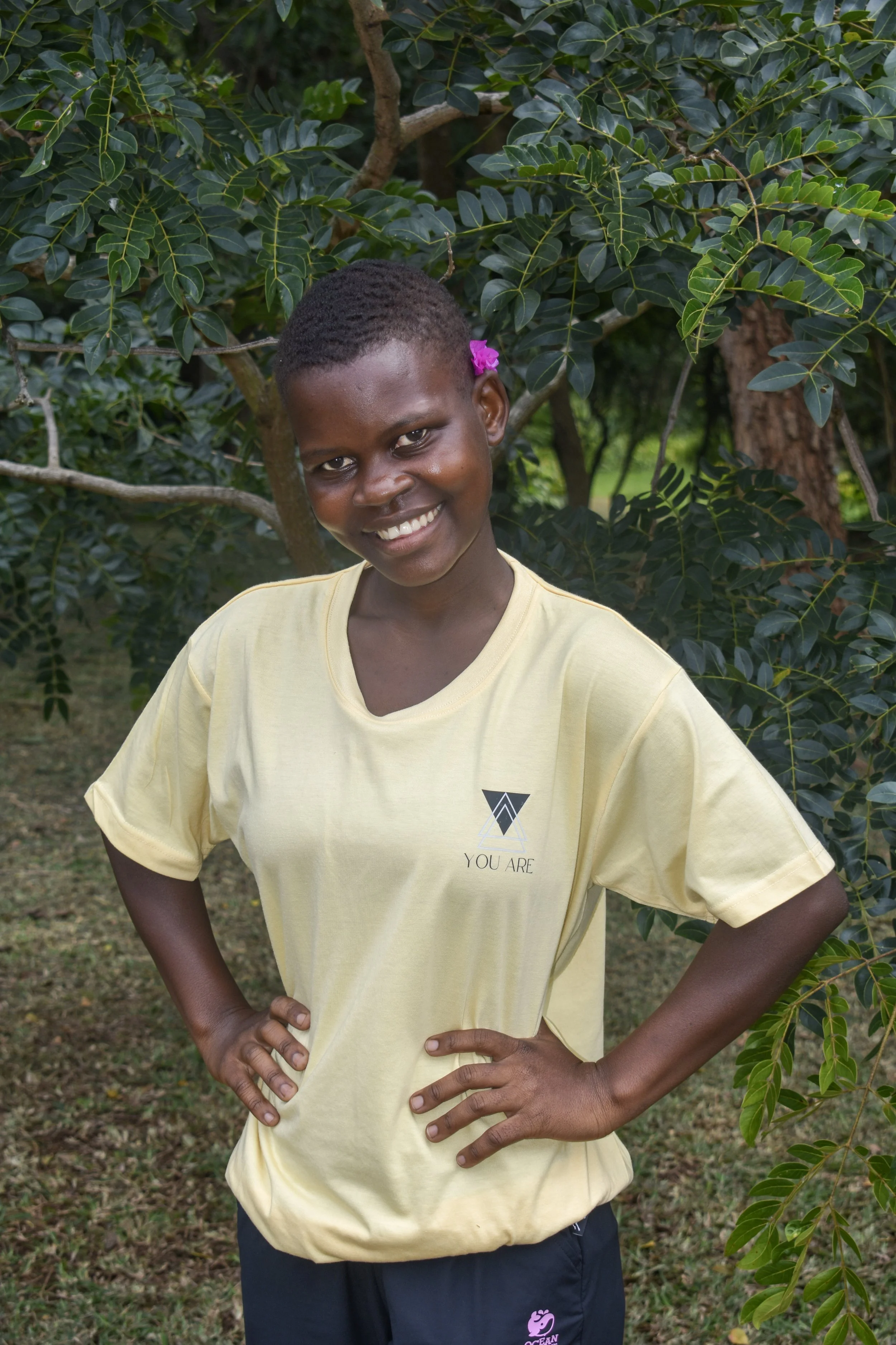 “My name is Christine. I am 20 years old and in S3 class. My dream is to become a nurse.”