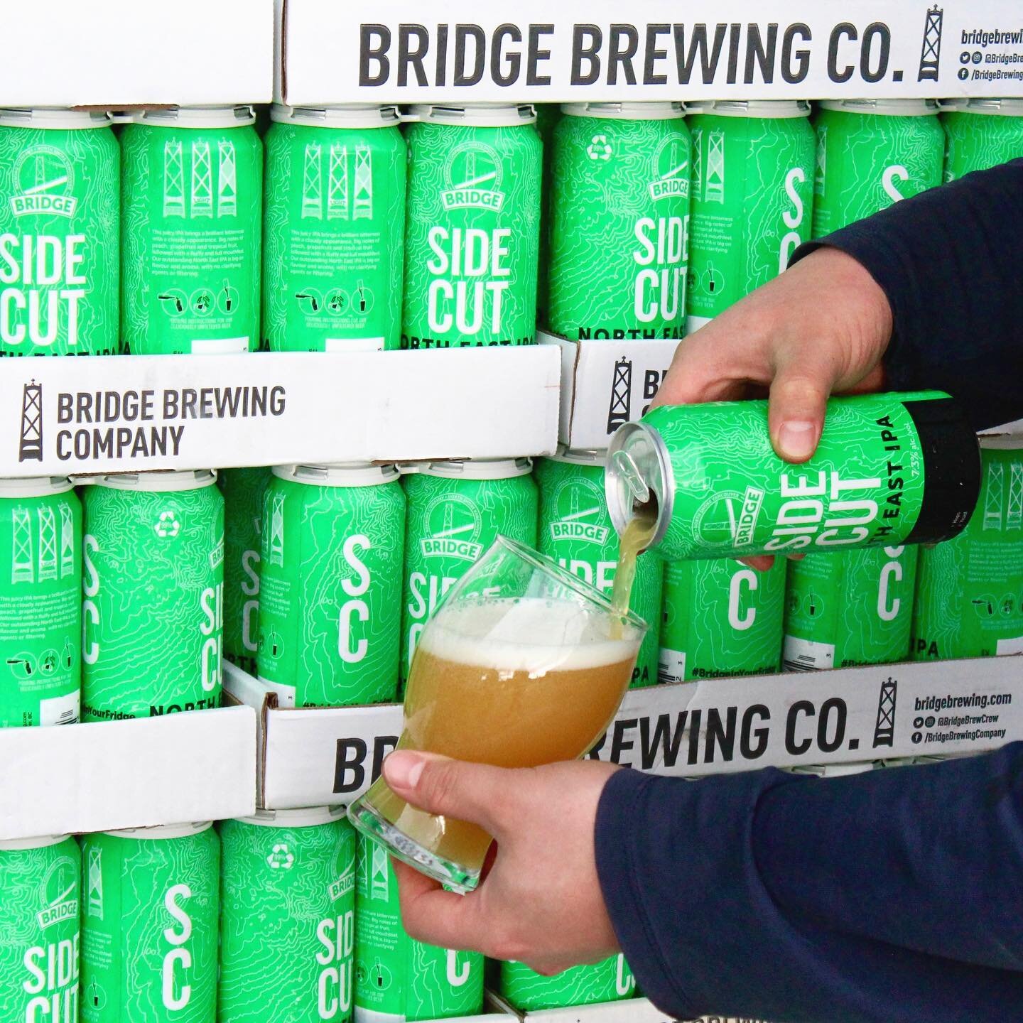 SIDE CUT NE IPA
7.3% | 59IBU

This Bridge Brewing classic is back for a limited time only! Get your hands on this delicious, hazy IPA before it&rsquo;s too late🍻Available at the brewery on tap and in cans, @lonsdalebridgedeck has cans available RIGH