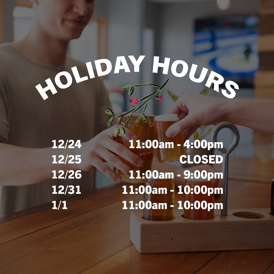 🎄Holiday Hours🎄

We&rsquo;ll be open over the holidays for all your beer needs! And just in case you&rsquo;re late on the Christmas shopping, we&rsquo;ve got tons of merchandise and off sales that your friends and family will love this winter seaso