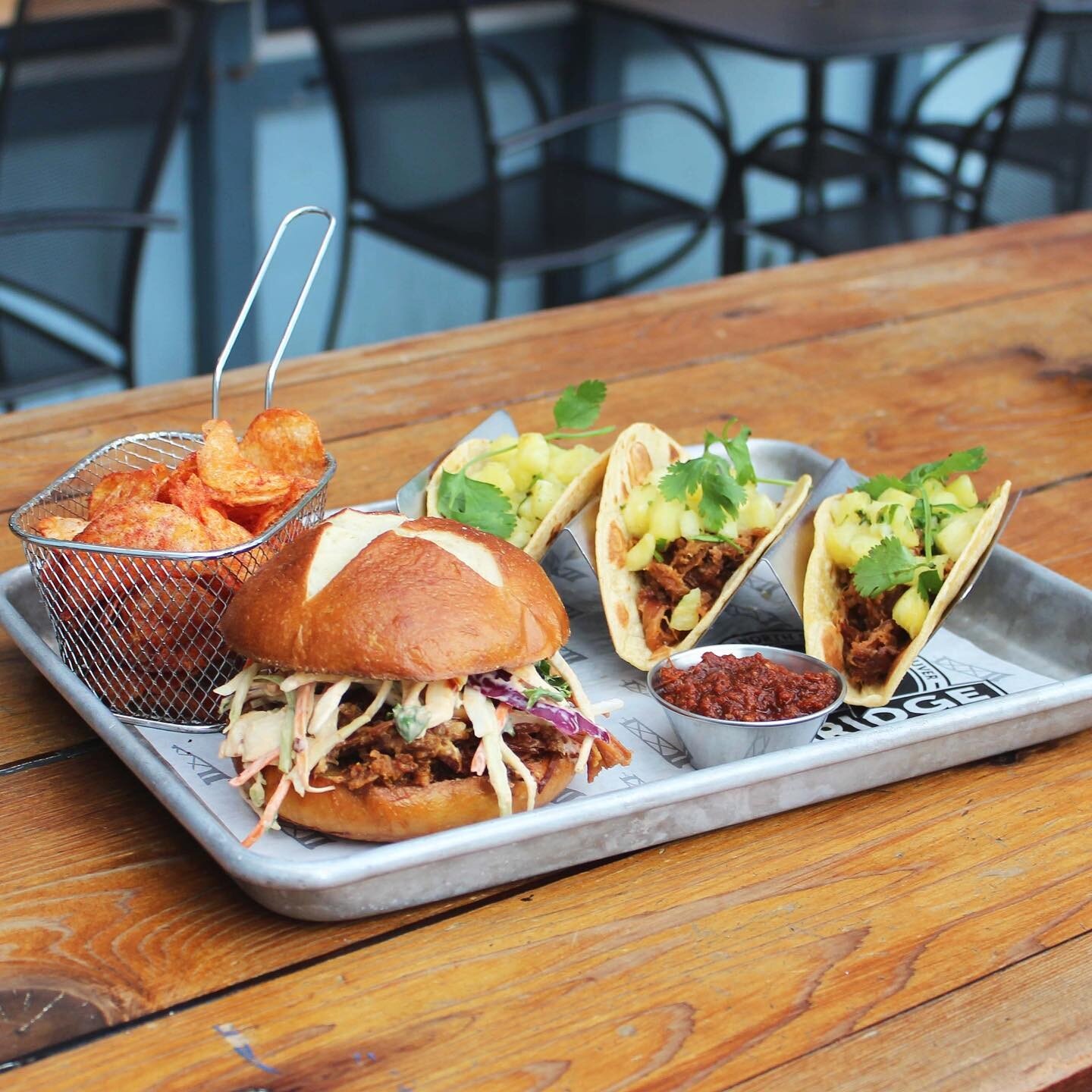 Happy Friyay! We&rsquo;re happy to announce the return of our Pulled Pork Taco and Pulled Pork Sandwich. We missed them so much we had to put them back on the menu! 🍻