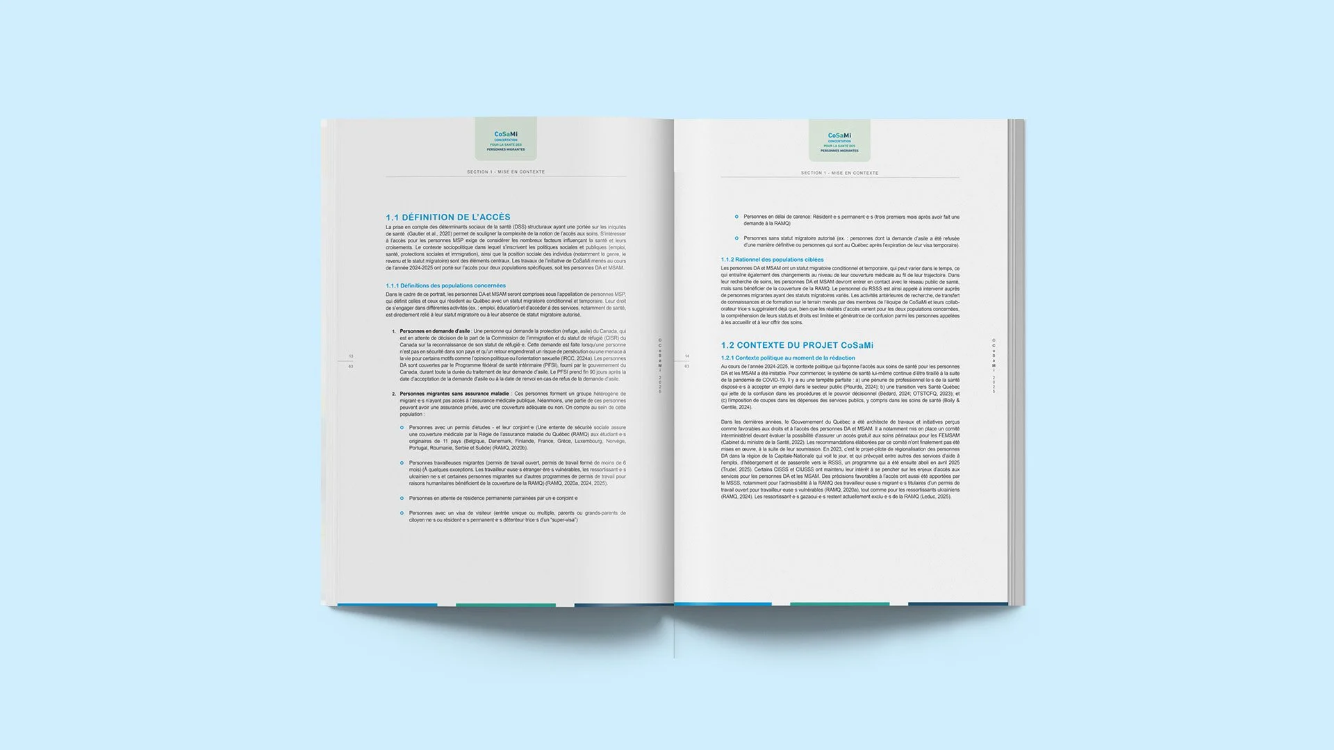 Rapport ouvert sur le portrait de CoSaMi.