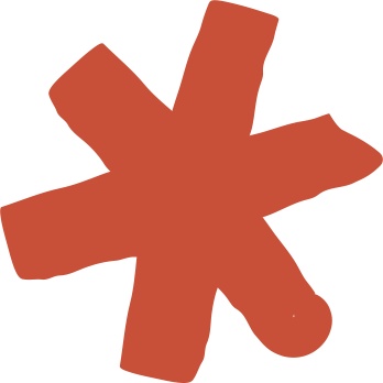 Une grande étoile rouge stylisée sur un fond noir.