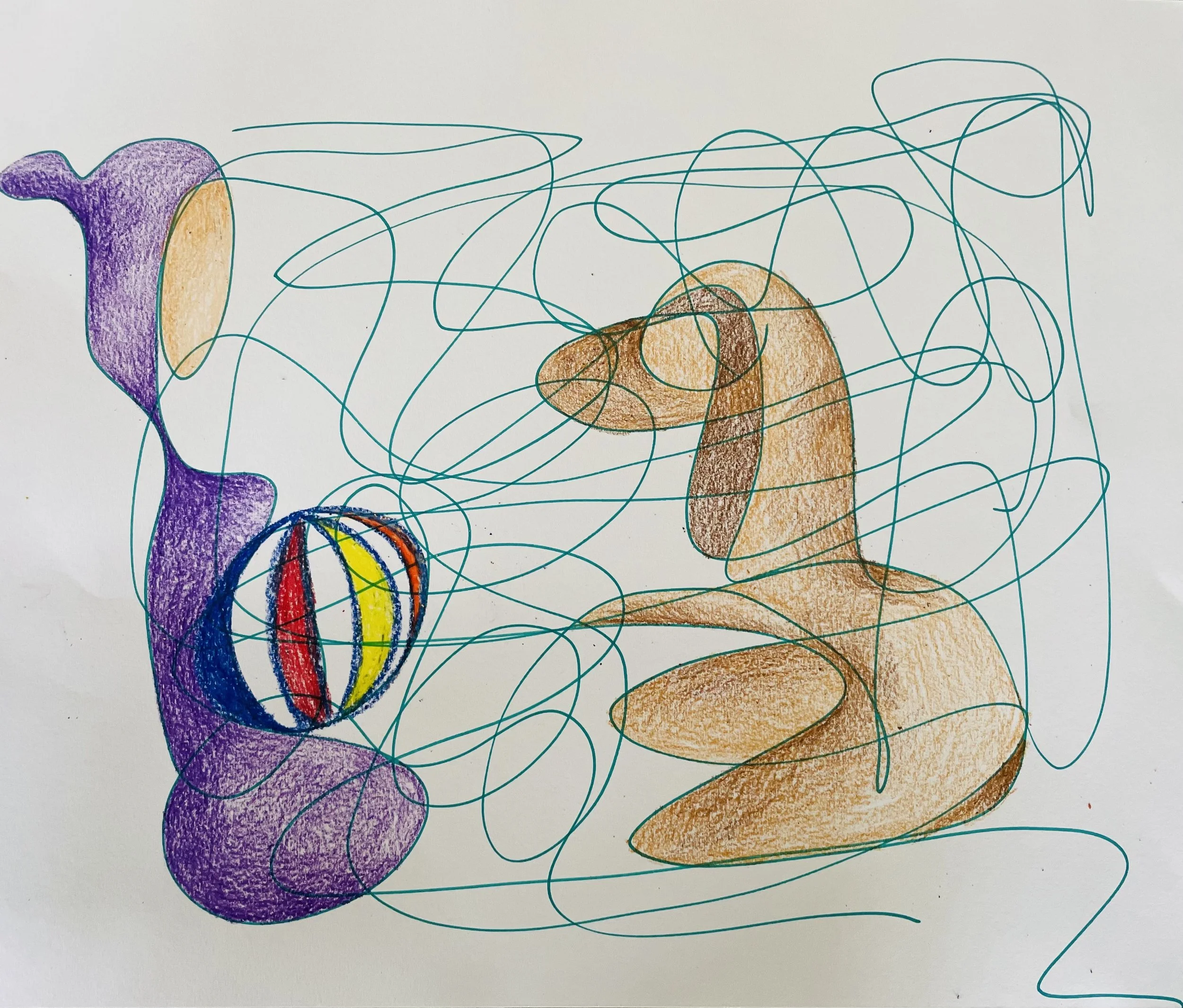 Art Therapy Directive: Scribble Drawing