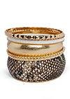 Animal Print Bangle Set