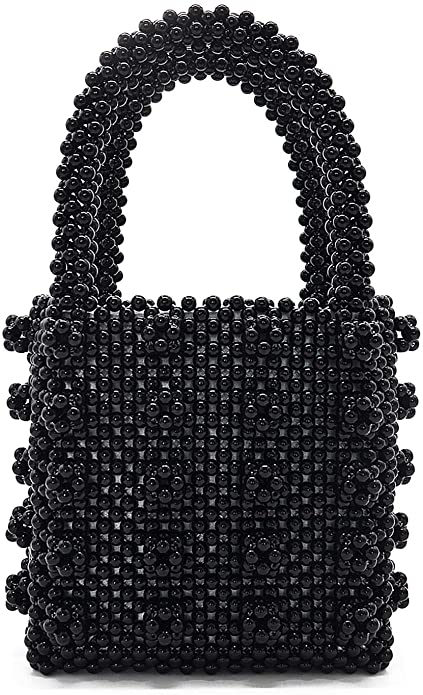 Black Beaded Purse