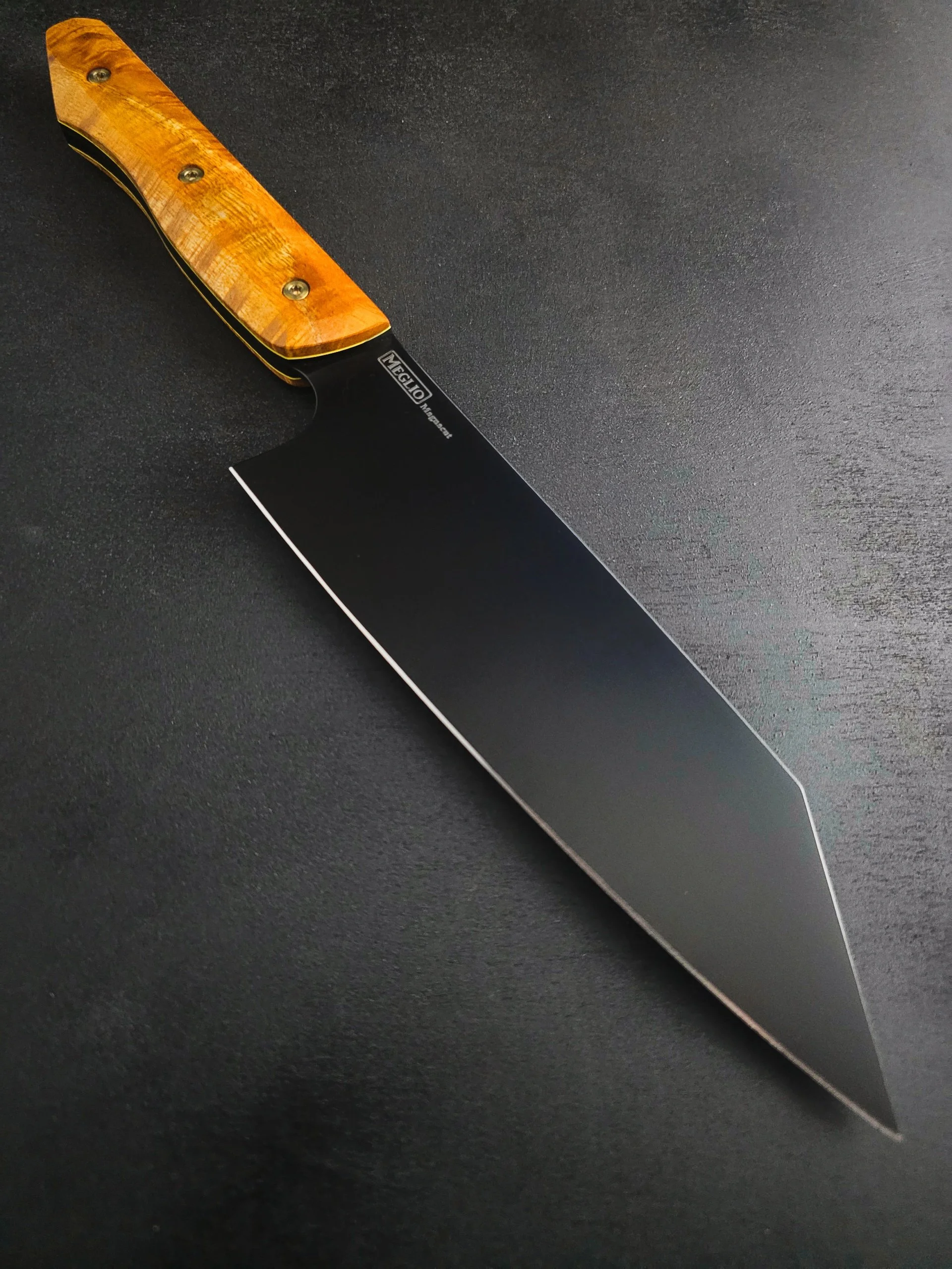 Semi Custom 6.5 inch DLC Magnacut Kiritsuke Yellow Primavera