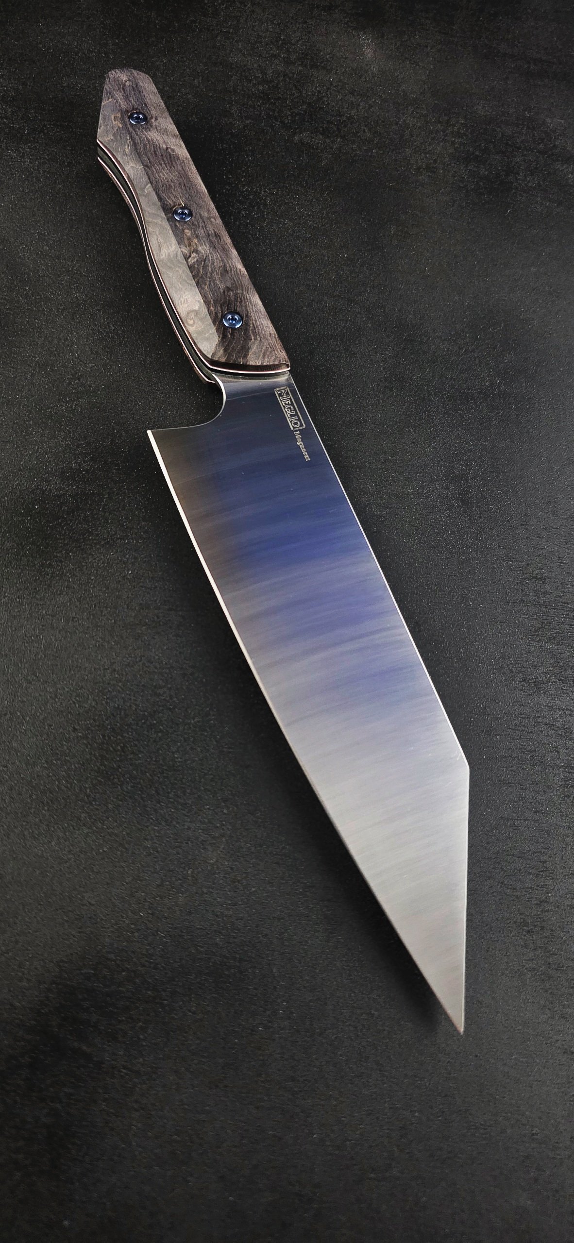 Semi Custom 6.5 inch Magnacut Kiritsuke Black Birdseye Maple