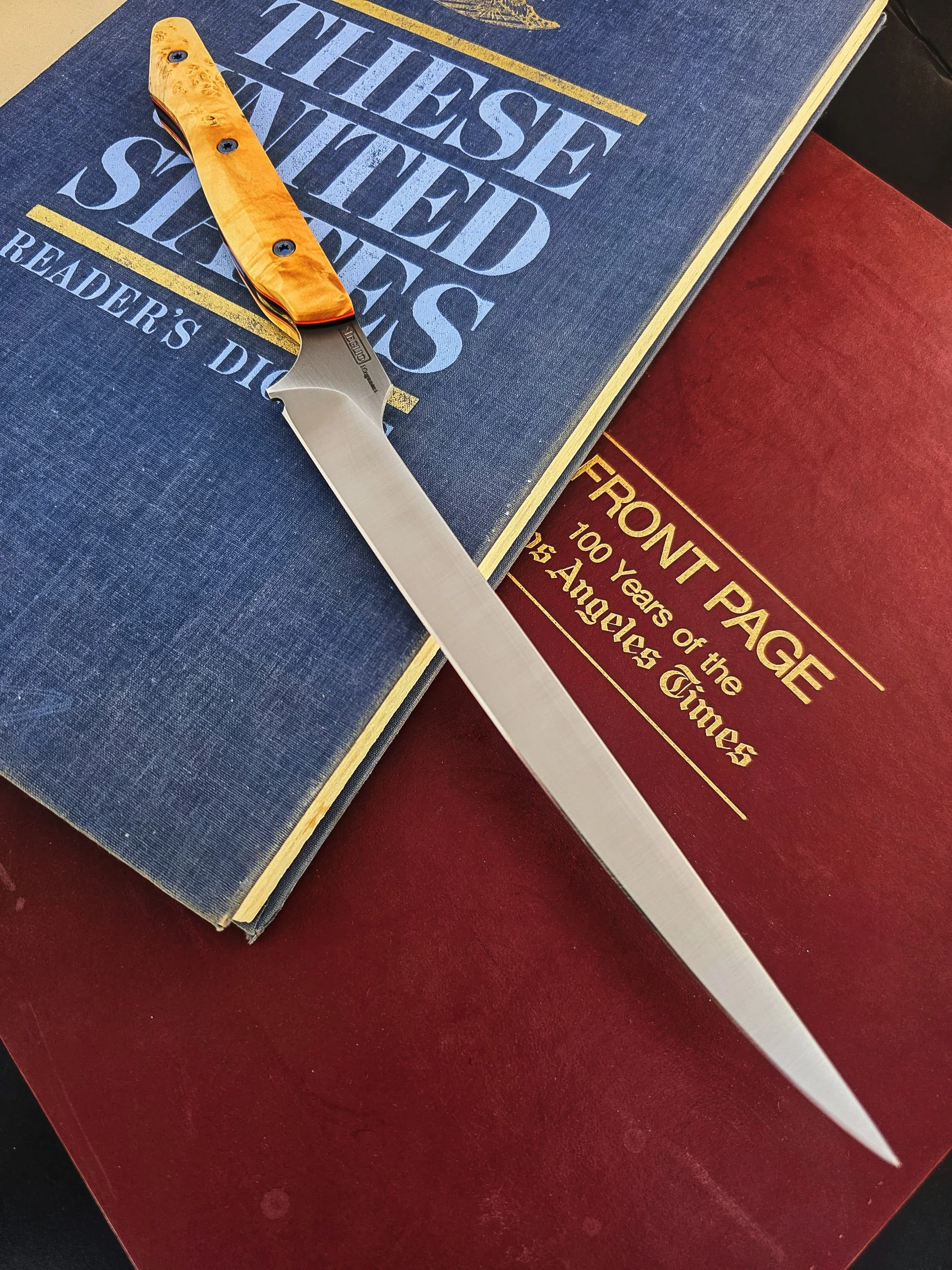 Semi Custom 8 inch Offset Fillet Fiddleback Box Elder