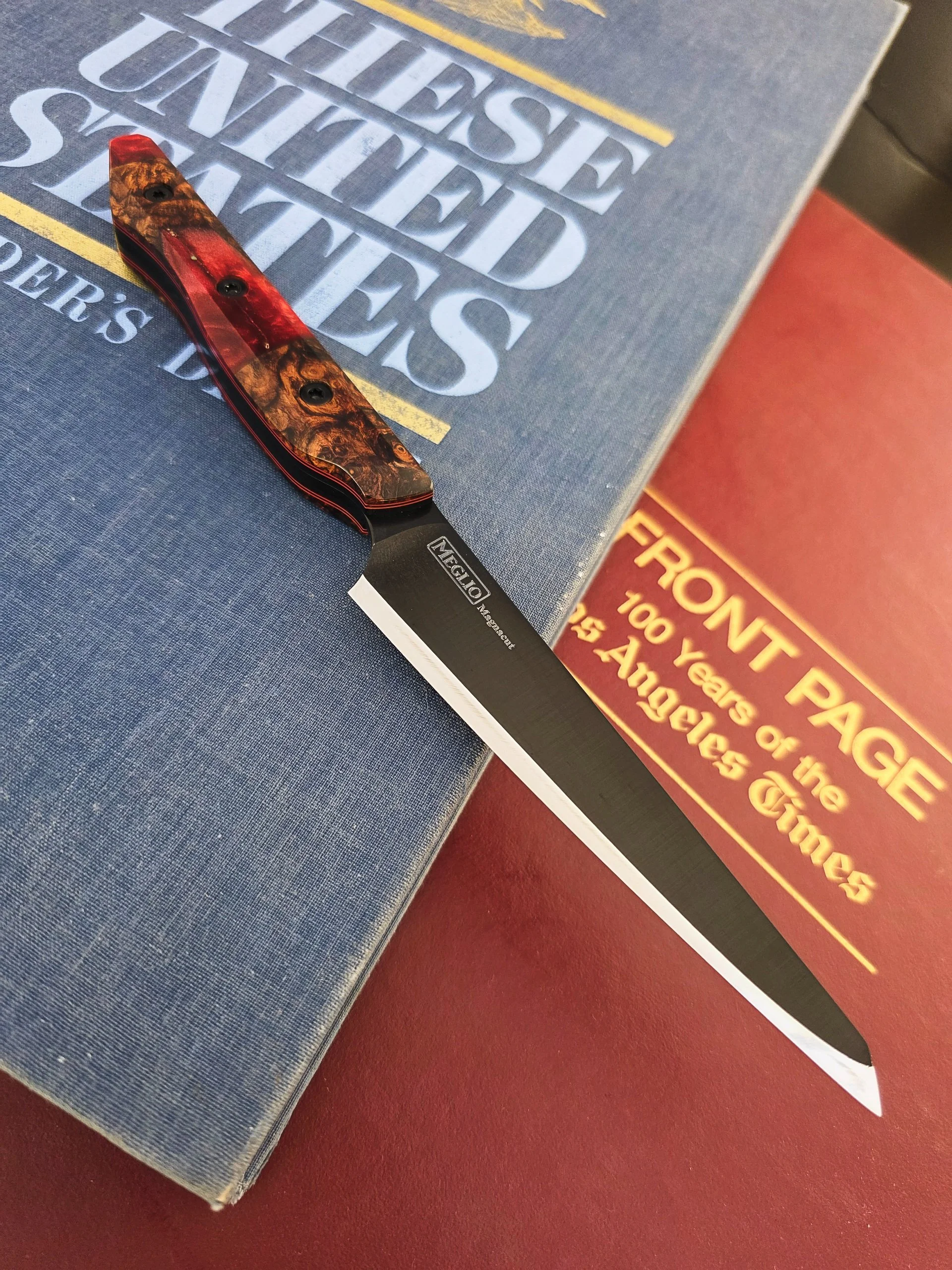 Full Custom DLC 5 inch Magnacut Petty Hunduran Rosewood Resin