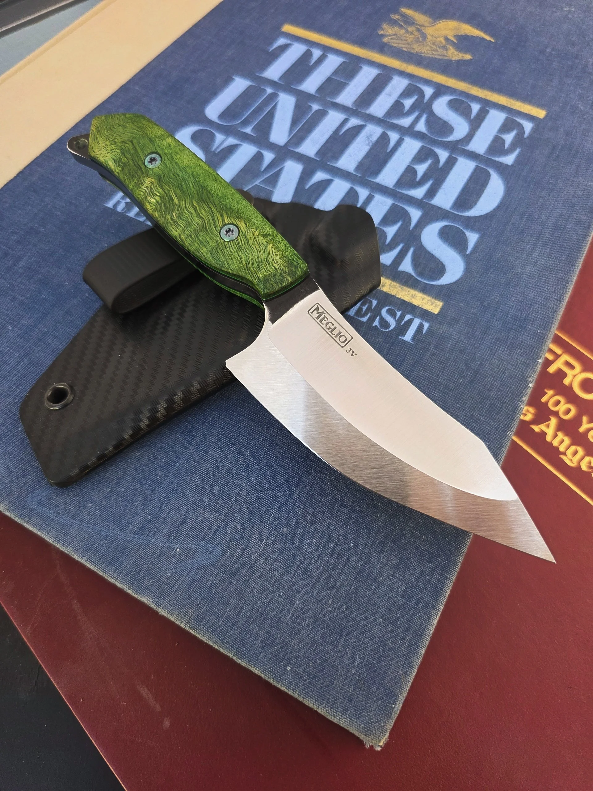 Full Custom 3V Tanto Green Primavera