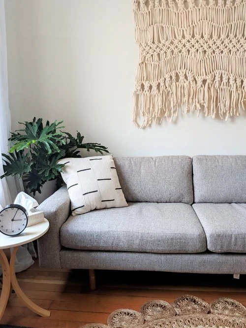 Highland Park Los Angeles therapy office sofa