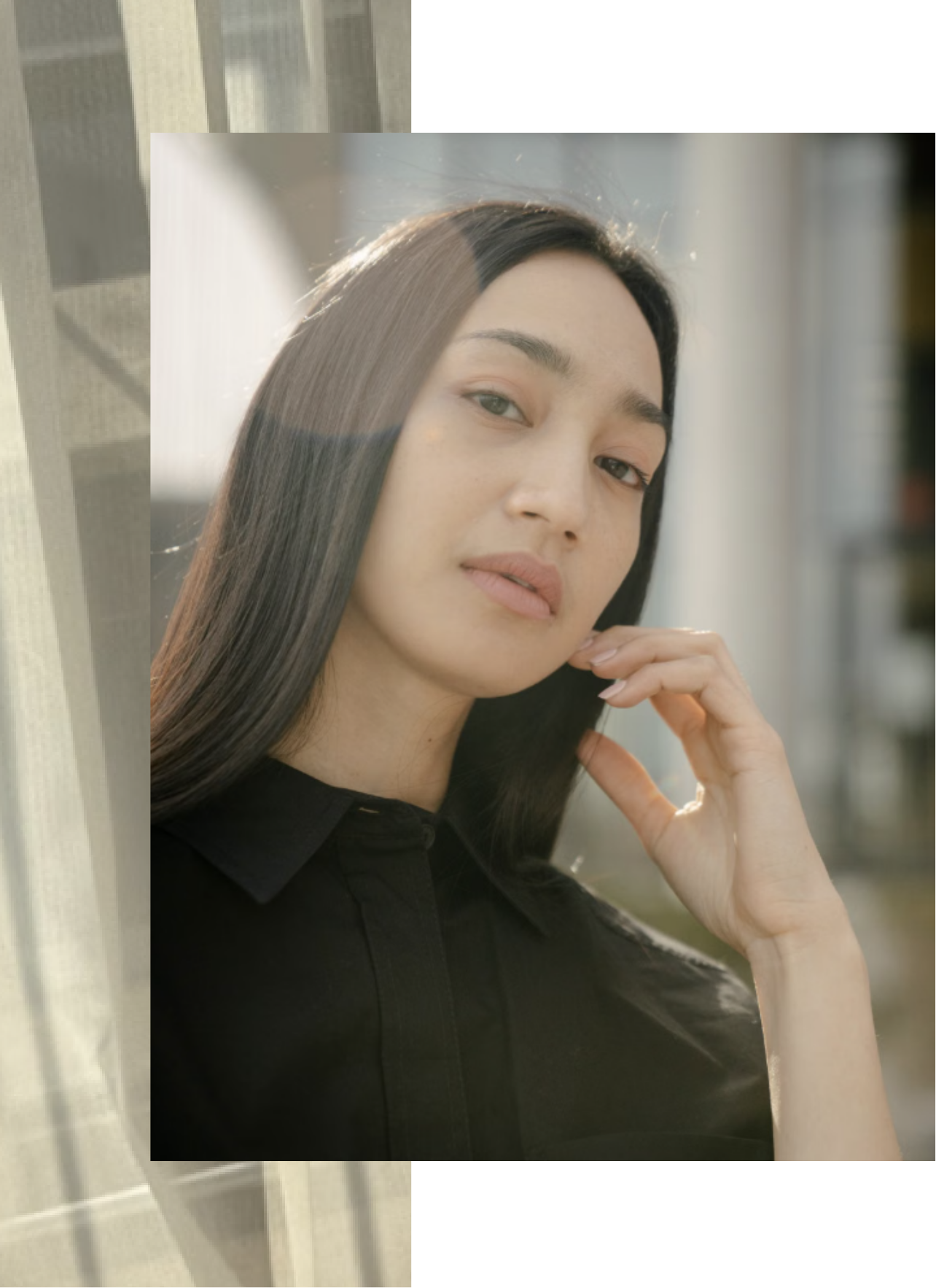 Photo of a young Asian woman looking at the camera