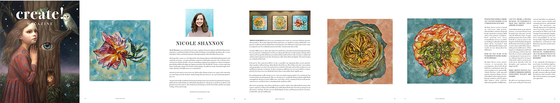 Rare Roses feature in Create! Magazine