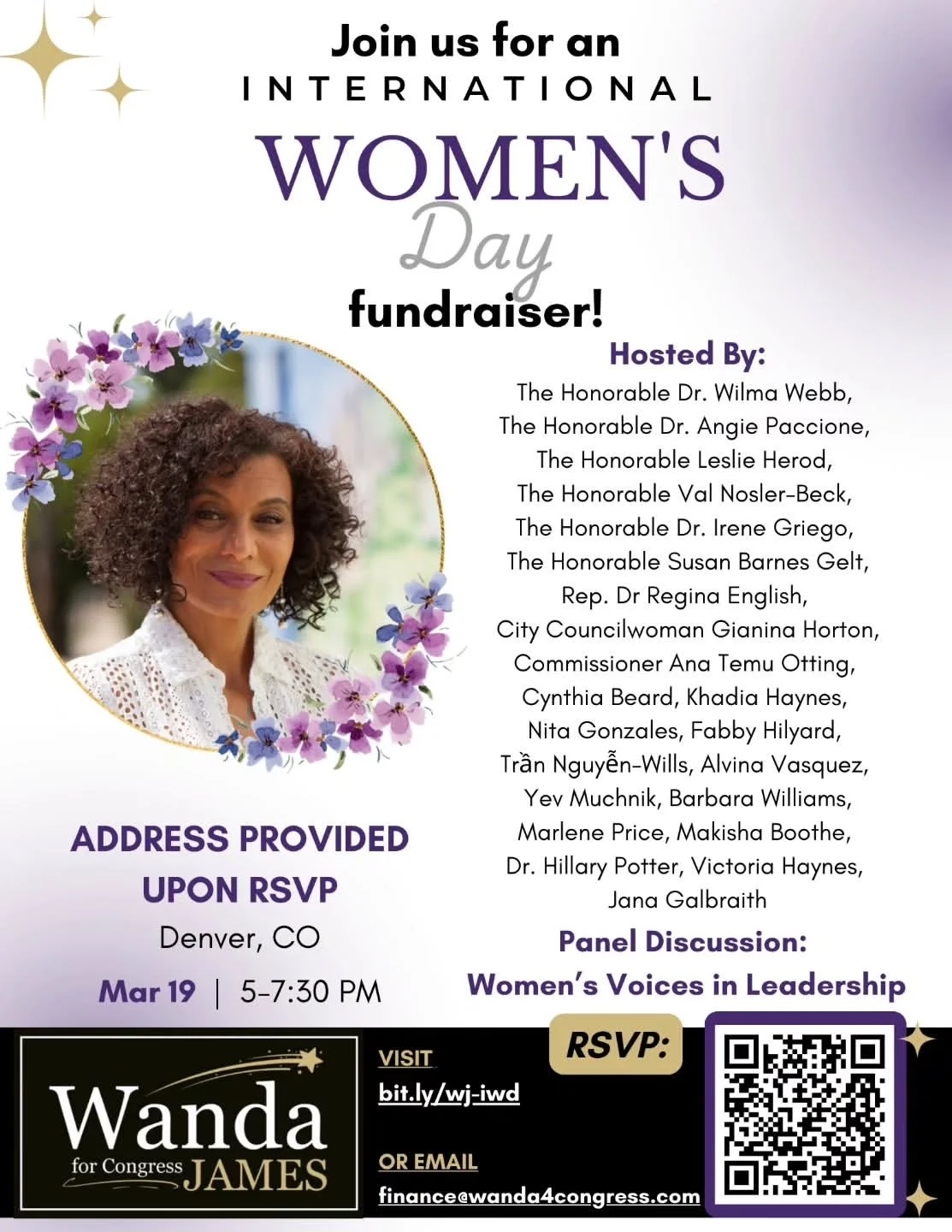 International Women's Day Fundraiser for Wanda James