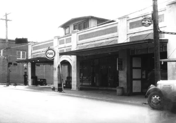 The Historic Jennings Building is the brick building in the back left.