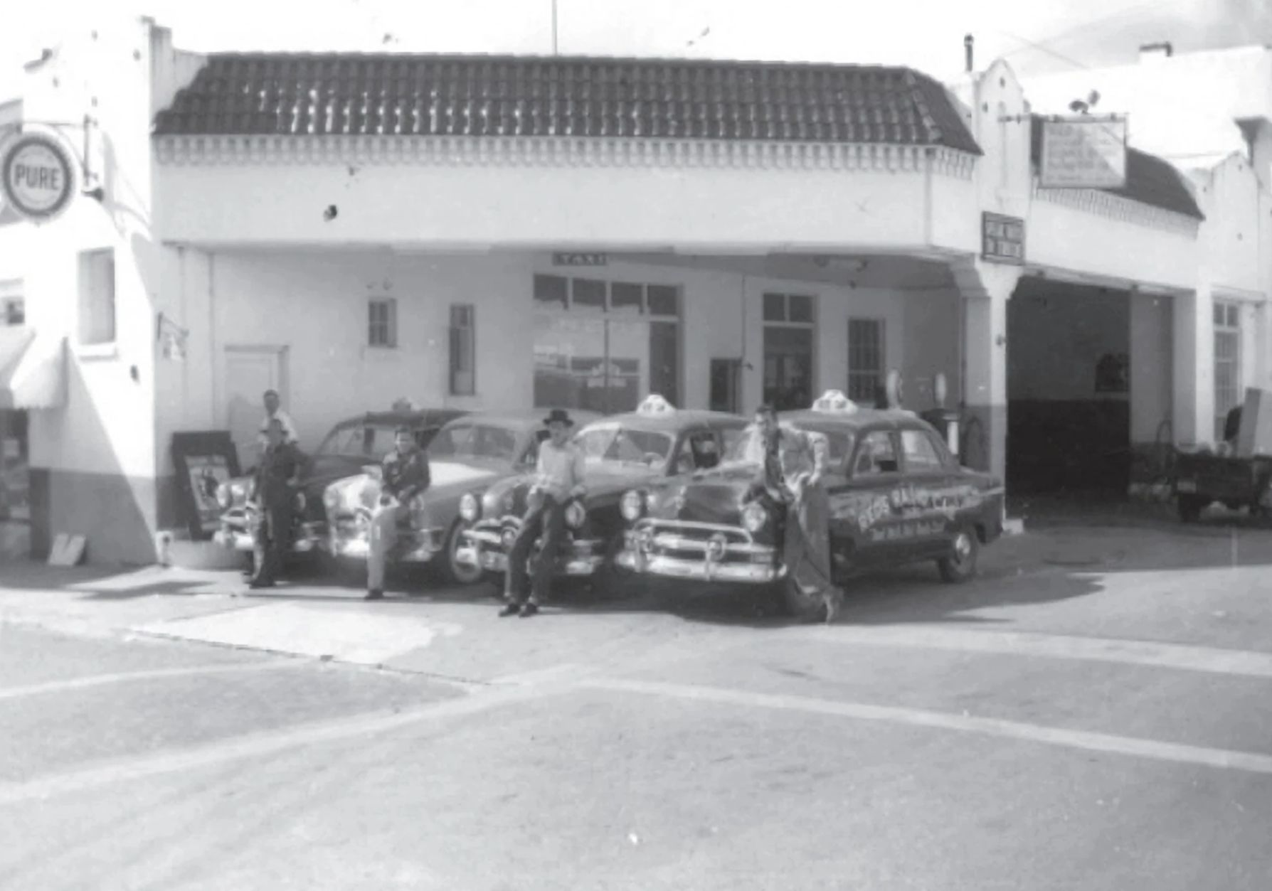 Brooksville Cab Service in 1952