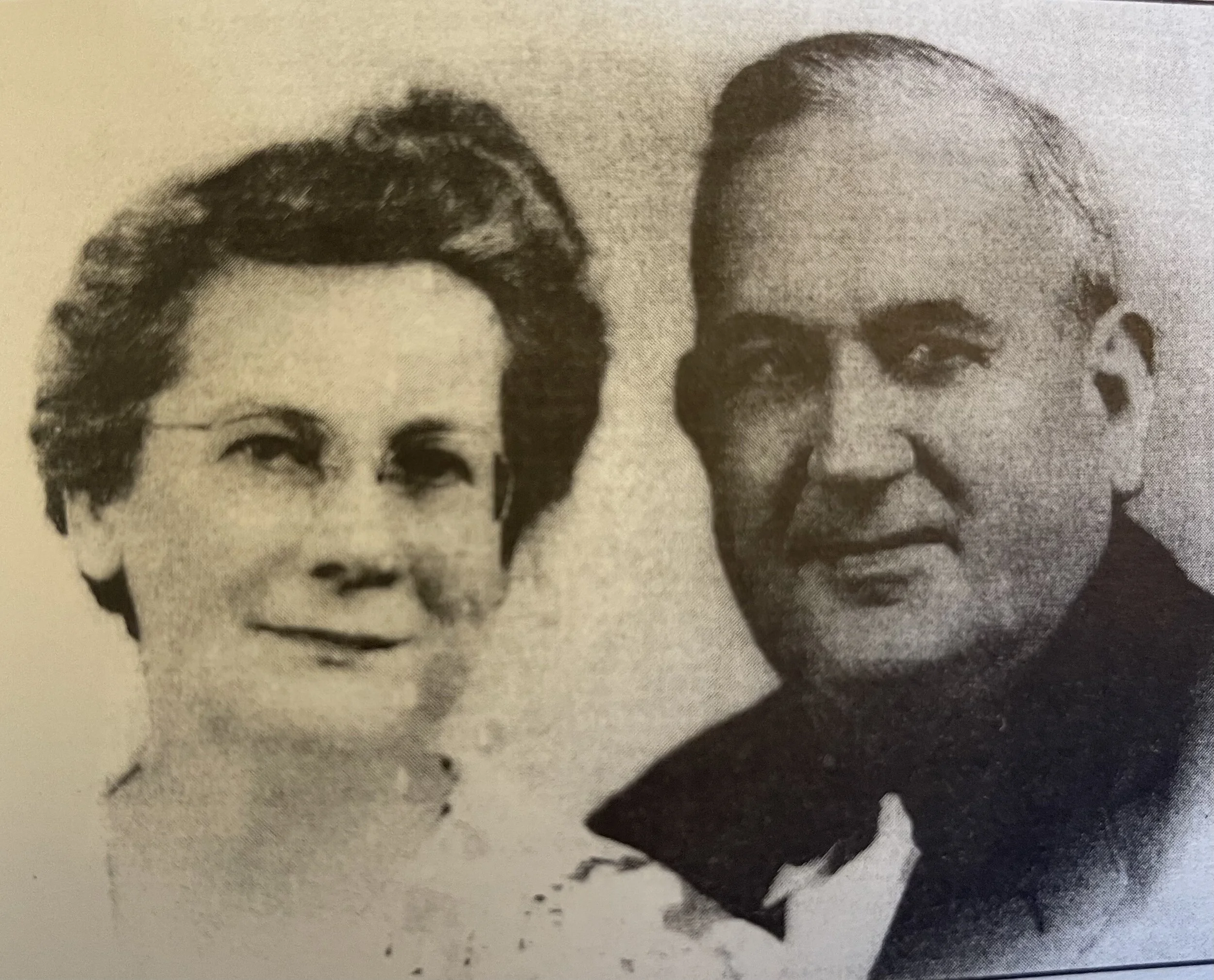 Dr. David Hedick and his wife Callie Hedick taken approx 1935, Train Depot Museum
