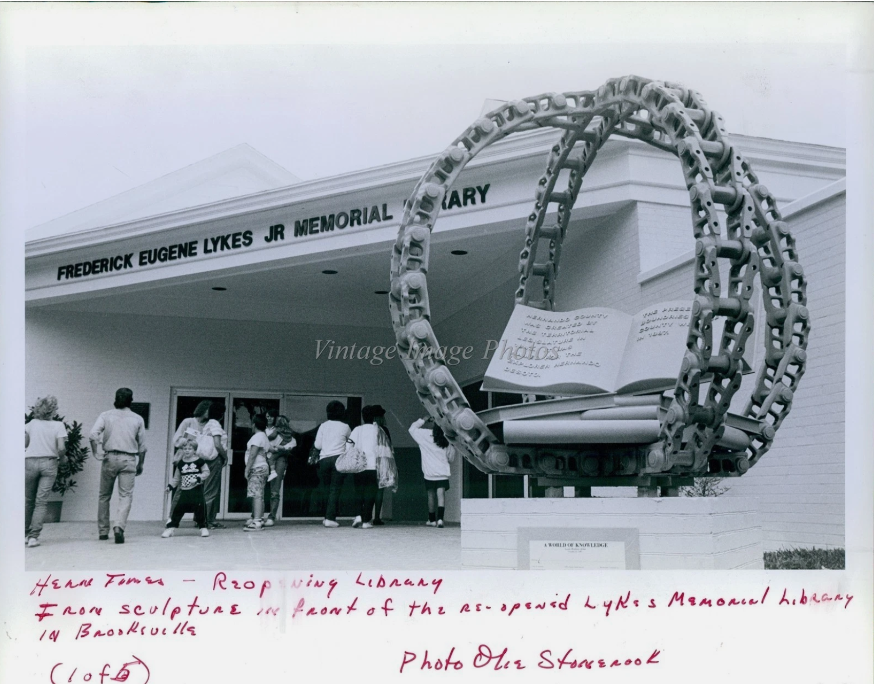 1987 Grand Re-Opening of the Library