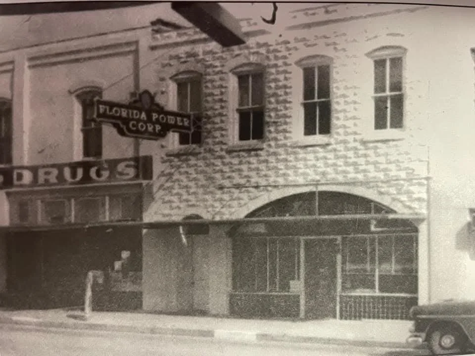 Florida Power Corporation's second location in Brooksville. The first was 138 E Fort Dade Avenue. Later, (1959) Florida Power Corporation would move to West Jefferson.