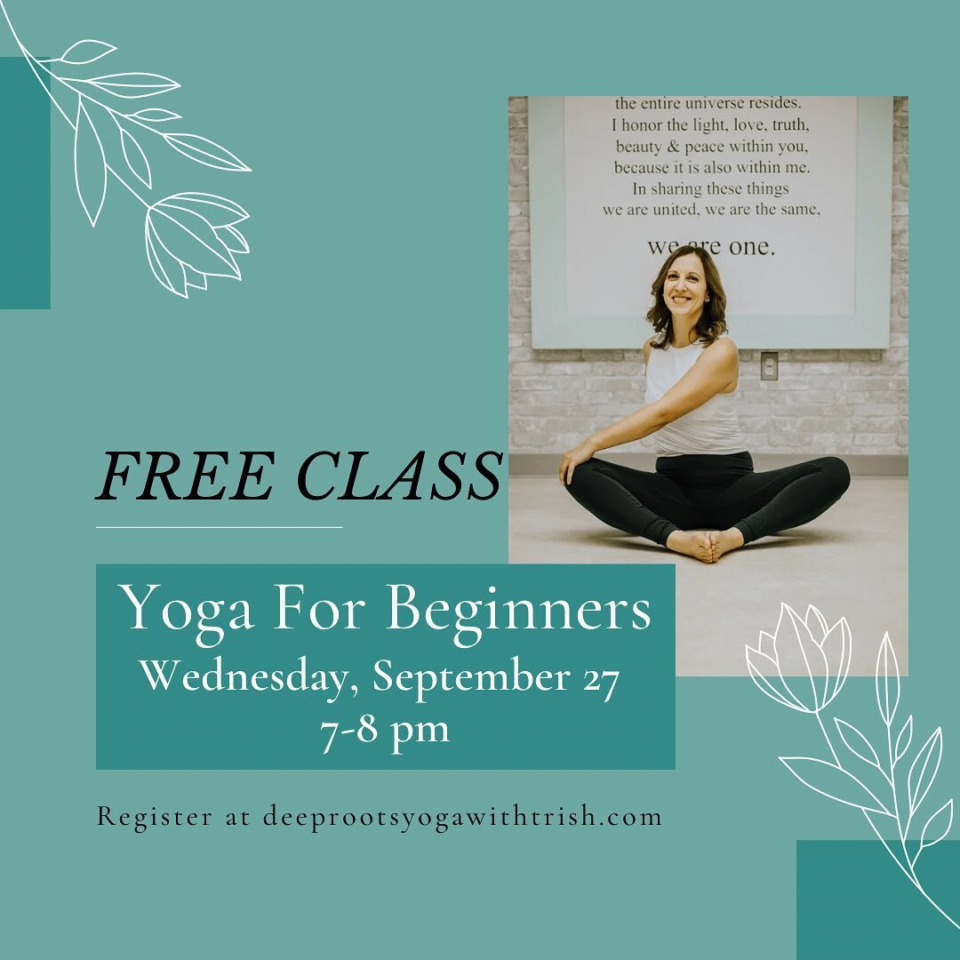 If you've always wanted to try yoga, now is a perfect time!  Join me for a free beginner yoga class Wednesday, September 27 at 7-8 pm.
 
All you need is a yoga mat (I have a few extras if you don't have one), water bottle and some comfy clothes.
 
Lo