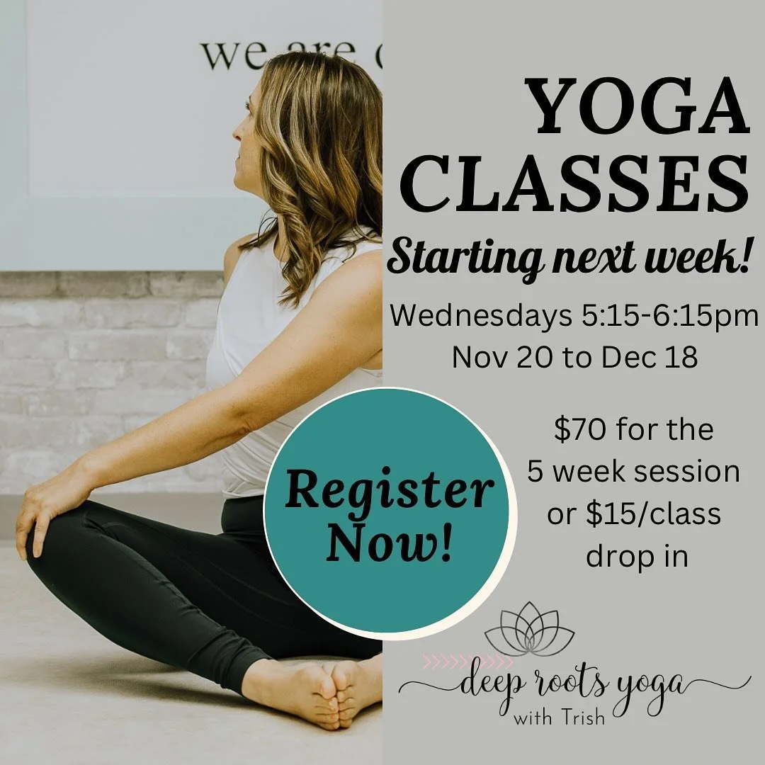 Classes for our next 5 week yoga flow sessions are starting next week! ✨

Yoga flow is a yoga practice that matches movement with breath to create a flow from posture to posture to strengthen and stretch. 

Modifications will be provided and will be 
