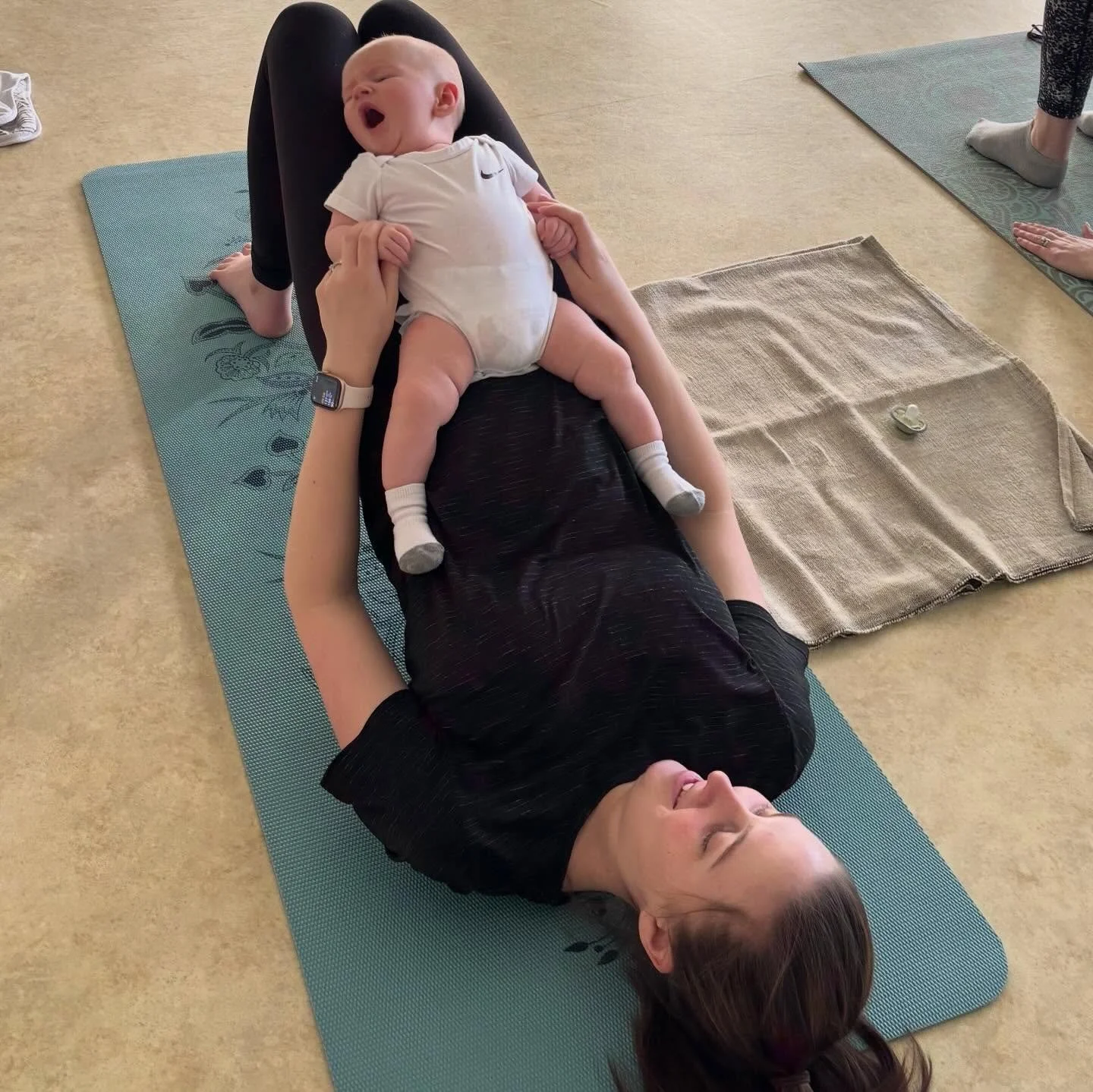 I loved every moment of our Baby &amp; Me Yoga today 🤍

Sweet babies, beautiful mamas, gentle movement and a space where everything is welcome &mdash; tears, laughter, feeds, and cuddles.

Thank you for showing up exactly as you are 🥰