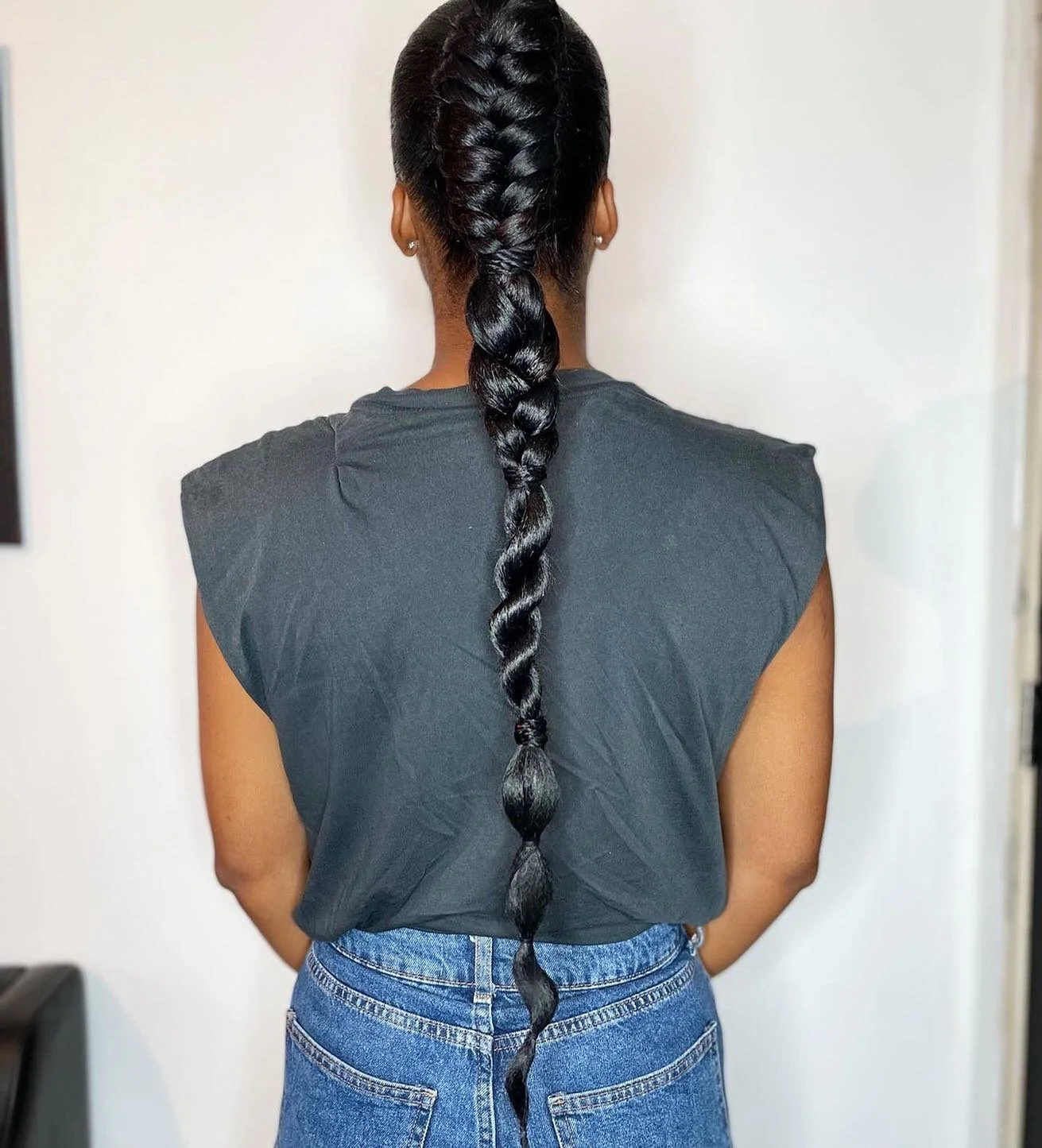 4 way braided ponytail 😍 #mfahair