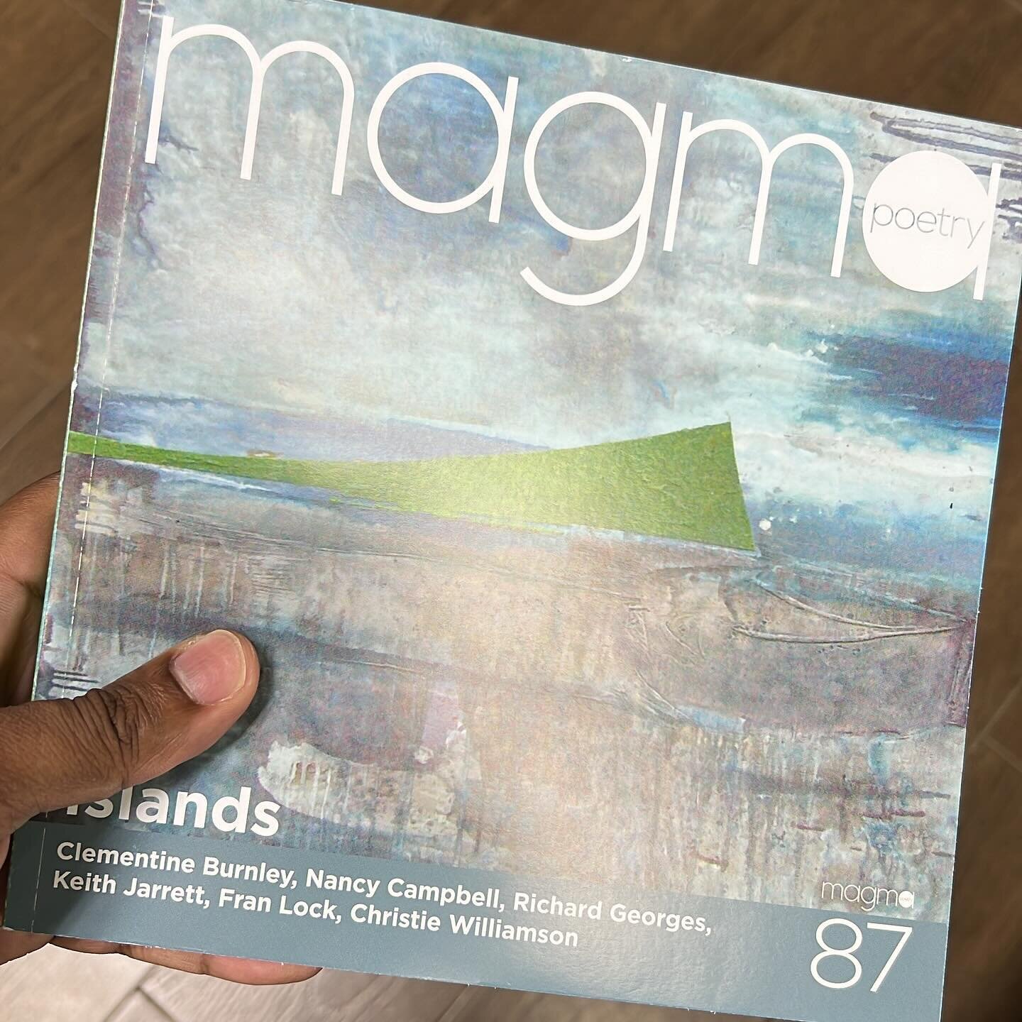 New poems in @magma__poetry. Thanks to the editors @safiyakamaria @niallcpoetry and Fiona Moore